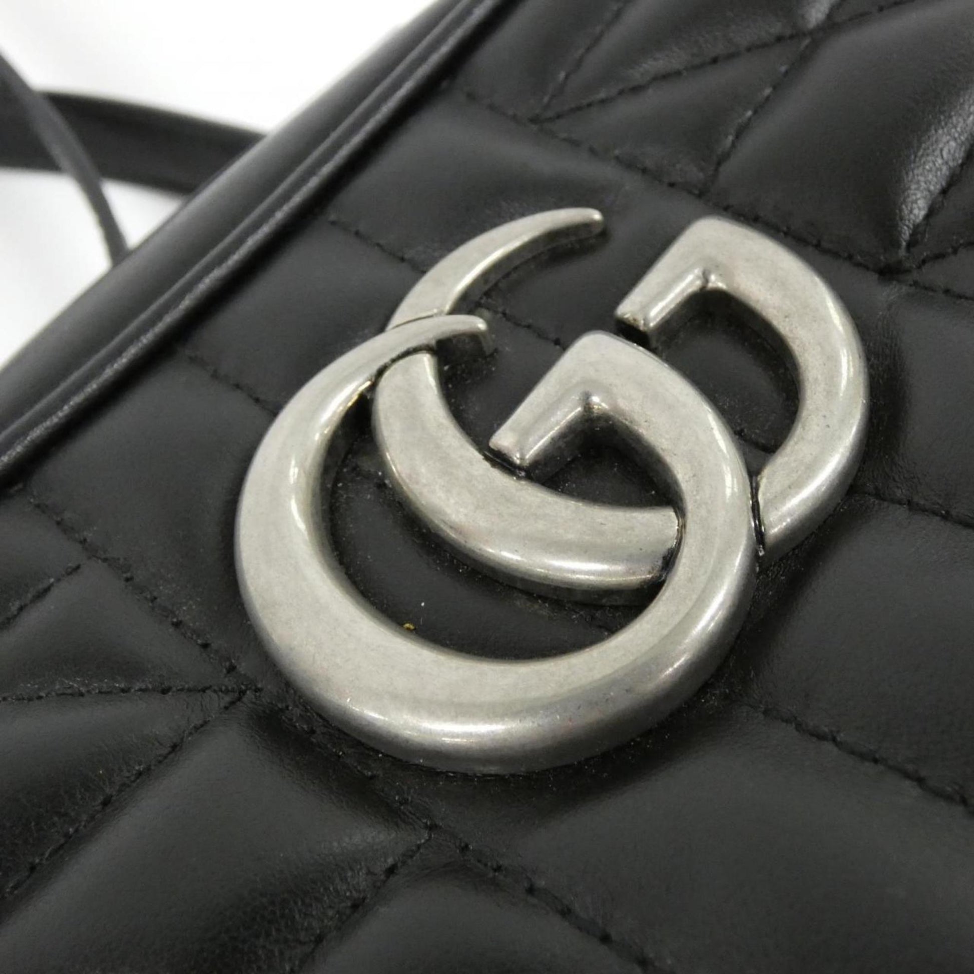 Gucci Black Leather Shoulder Bag