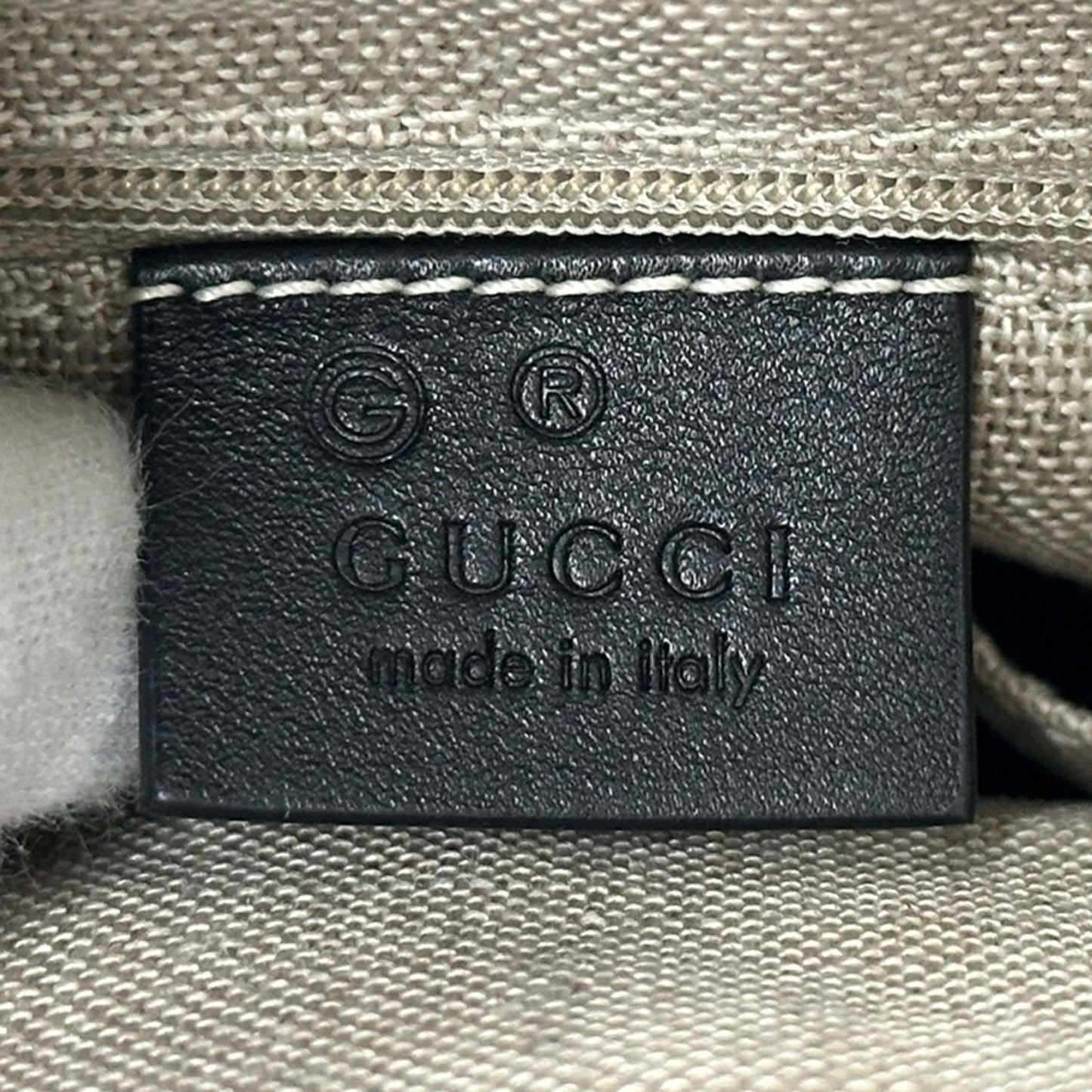 Gucci Black Leather Backpack