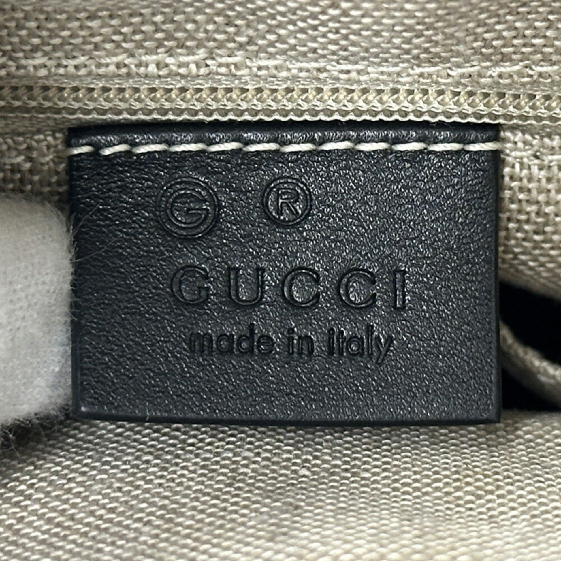 Gucci Black Leather Backpack