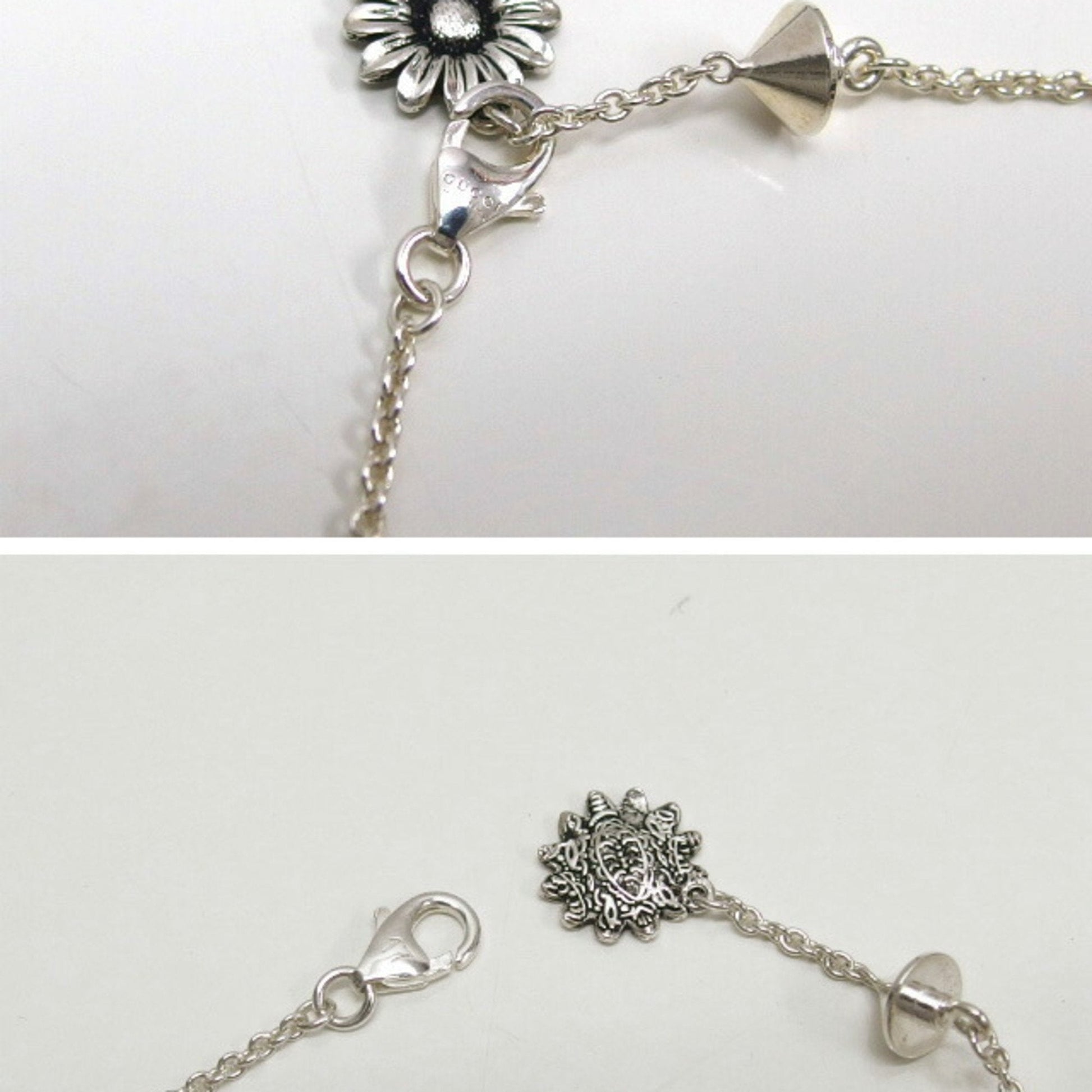 Gucci Pink Silver 925 Charm Bracelet