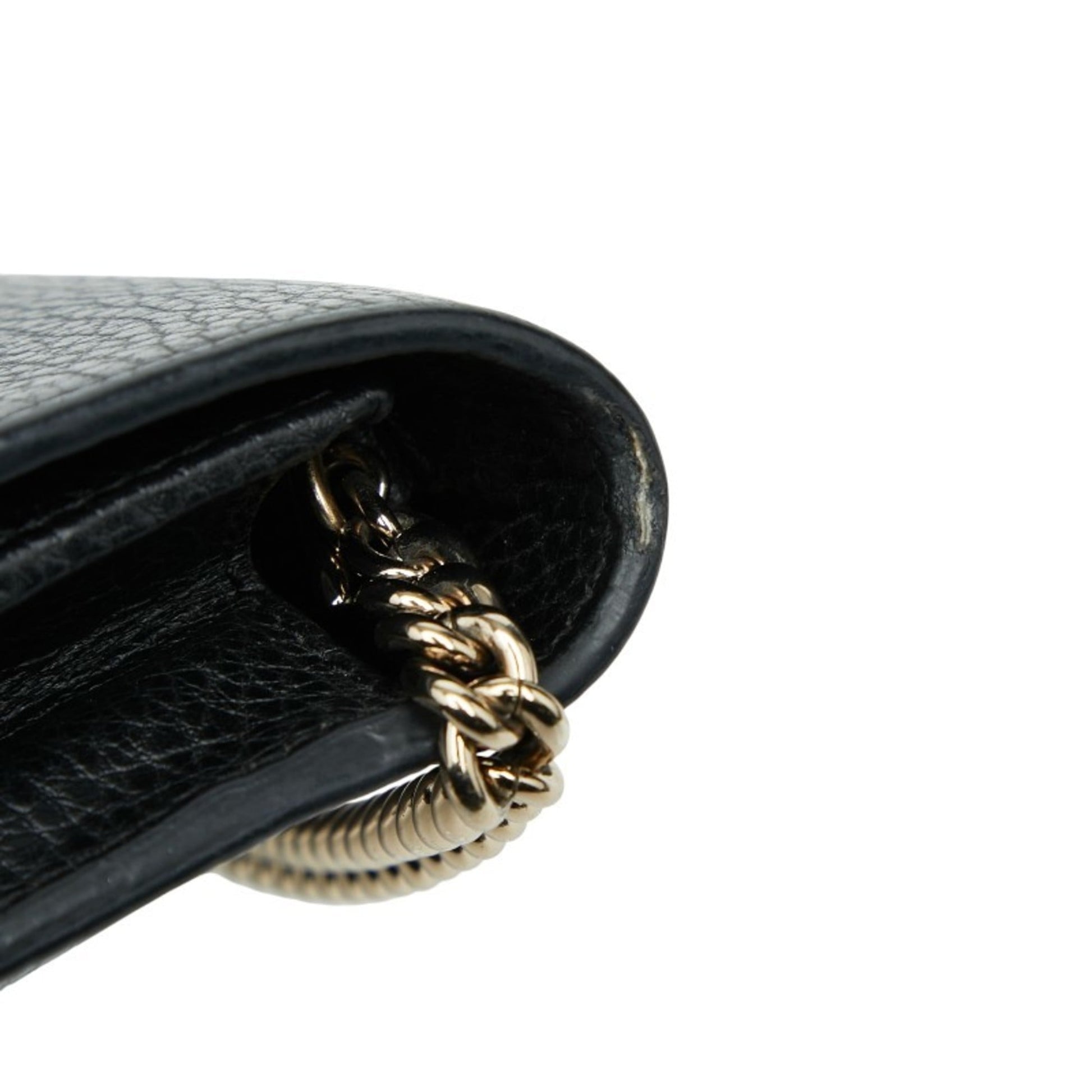 Gucci Black Leather Shoulder Bag