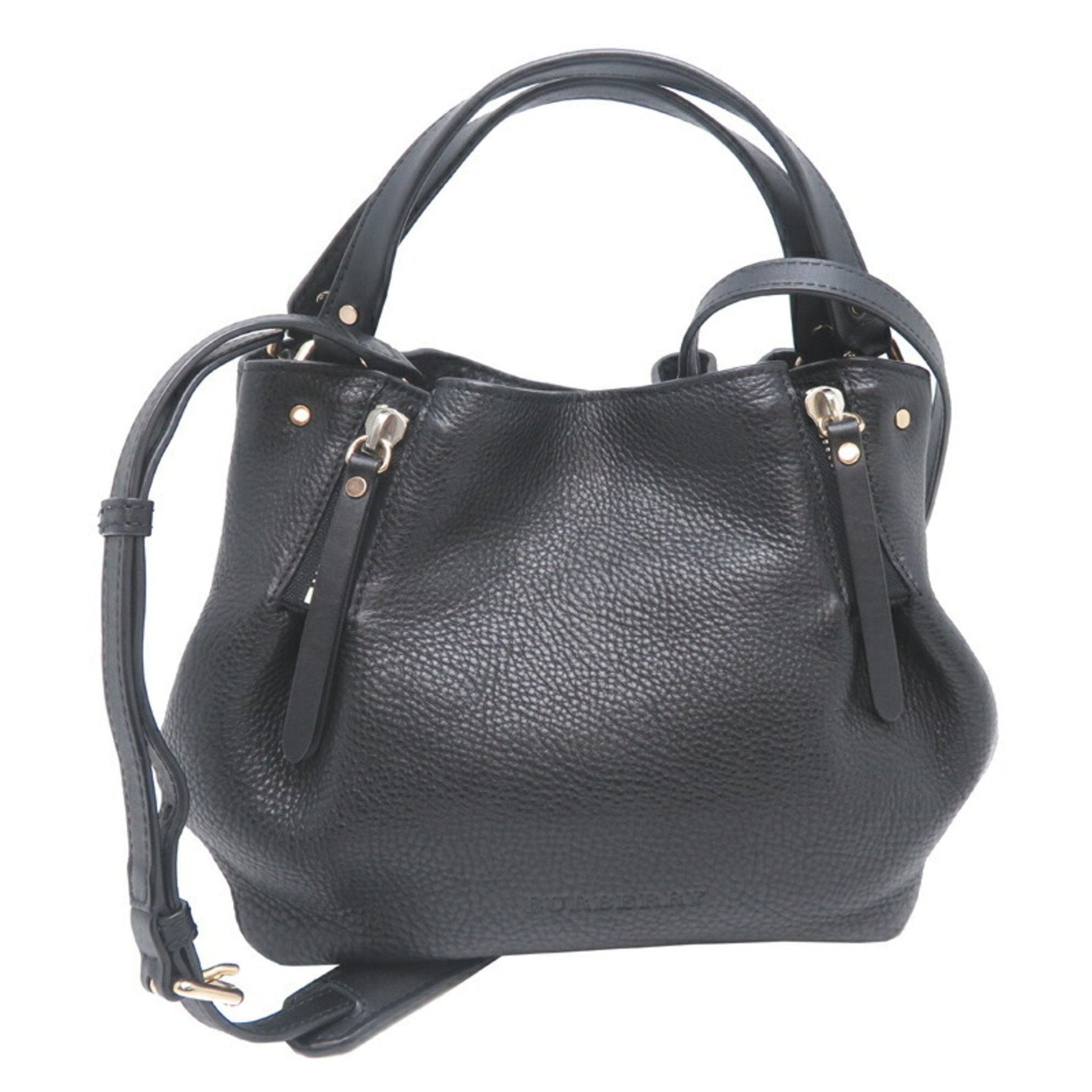 Burberry Shoulder Bag Leather Black Shoulder Bag 41