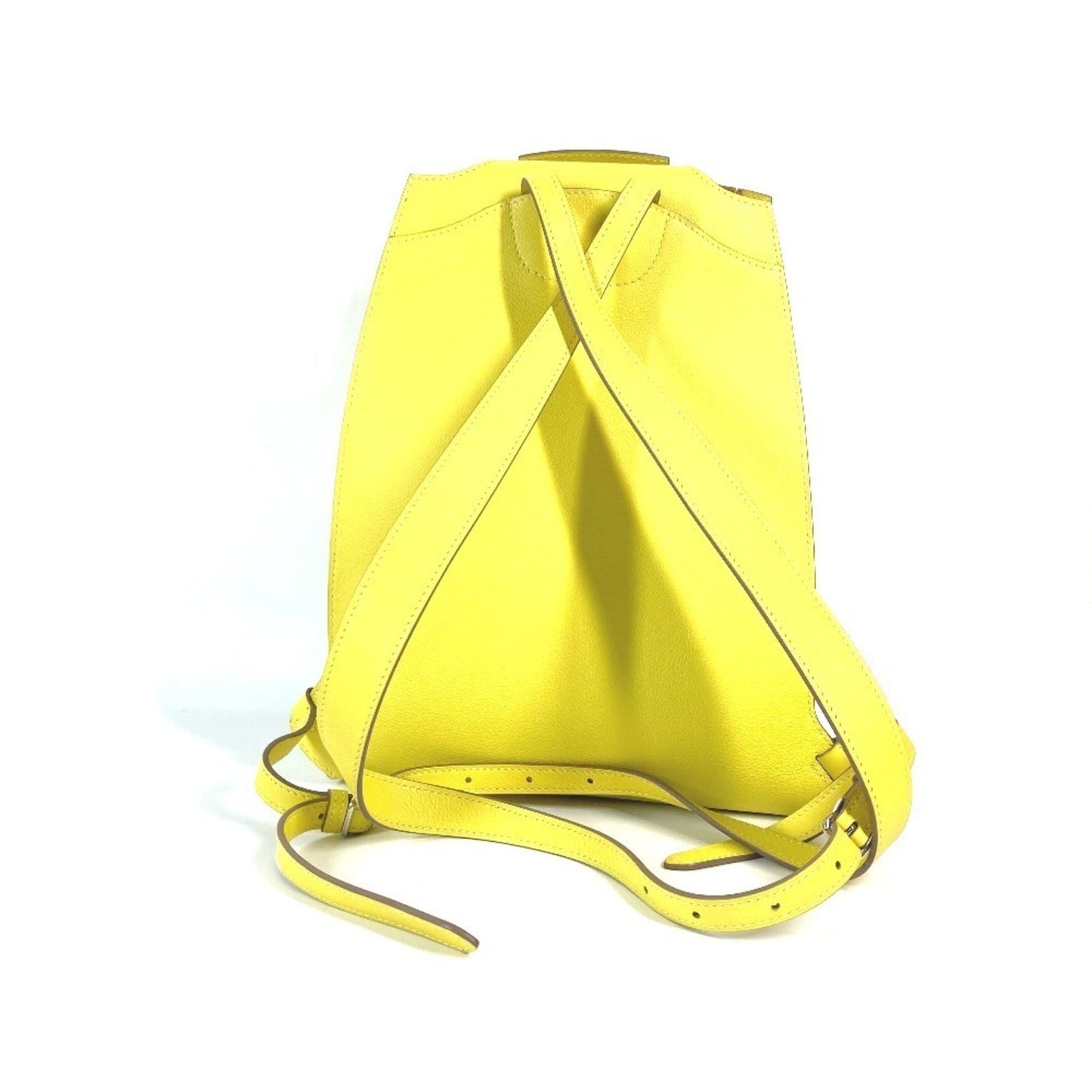 Hermes Backpack Leather Yellow