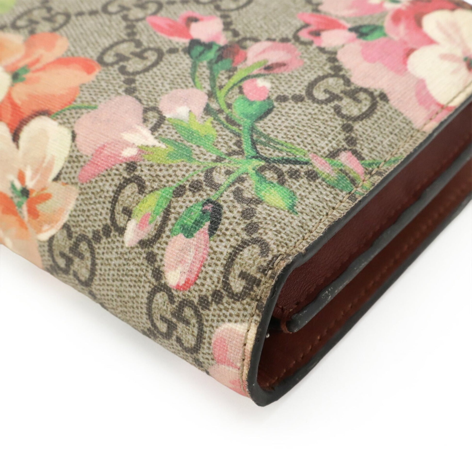 Gucci Beige Blue Multi-Color Pink Gg Supreme Pvc Leather Clutch Bag Shoulder Bag