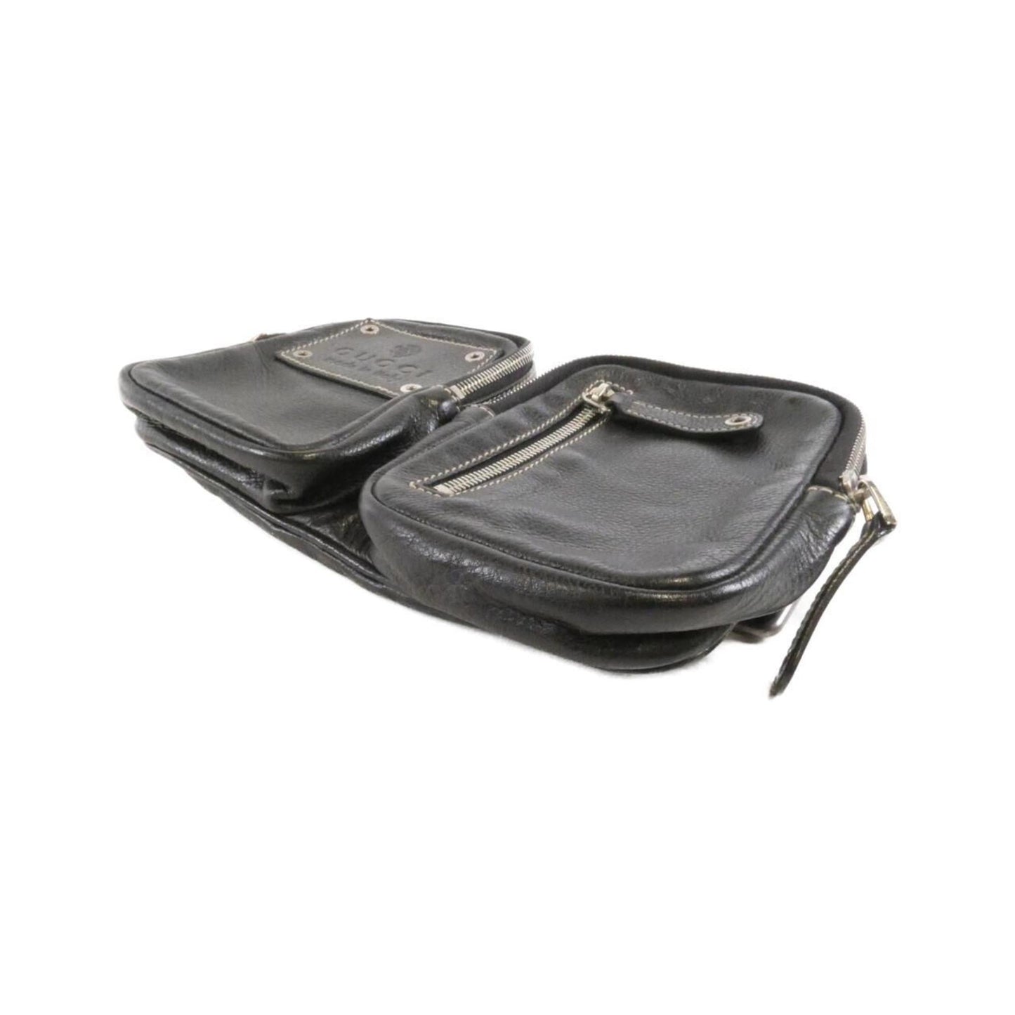 Gucci Black Leather Fanny Pack