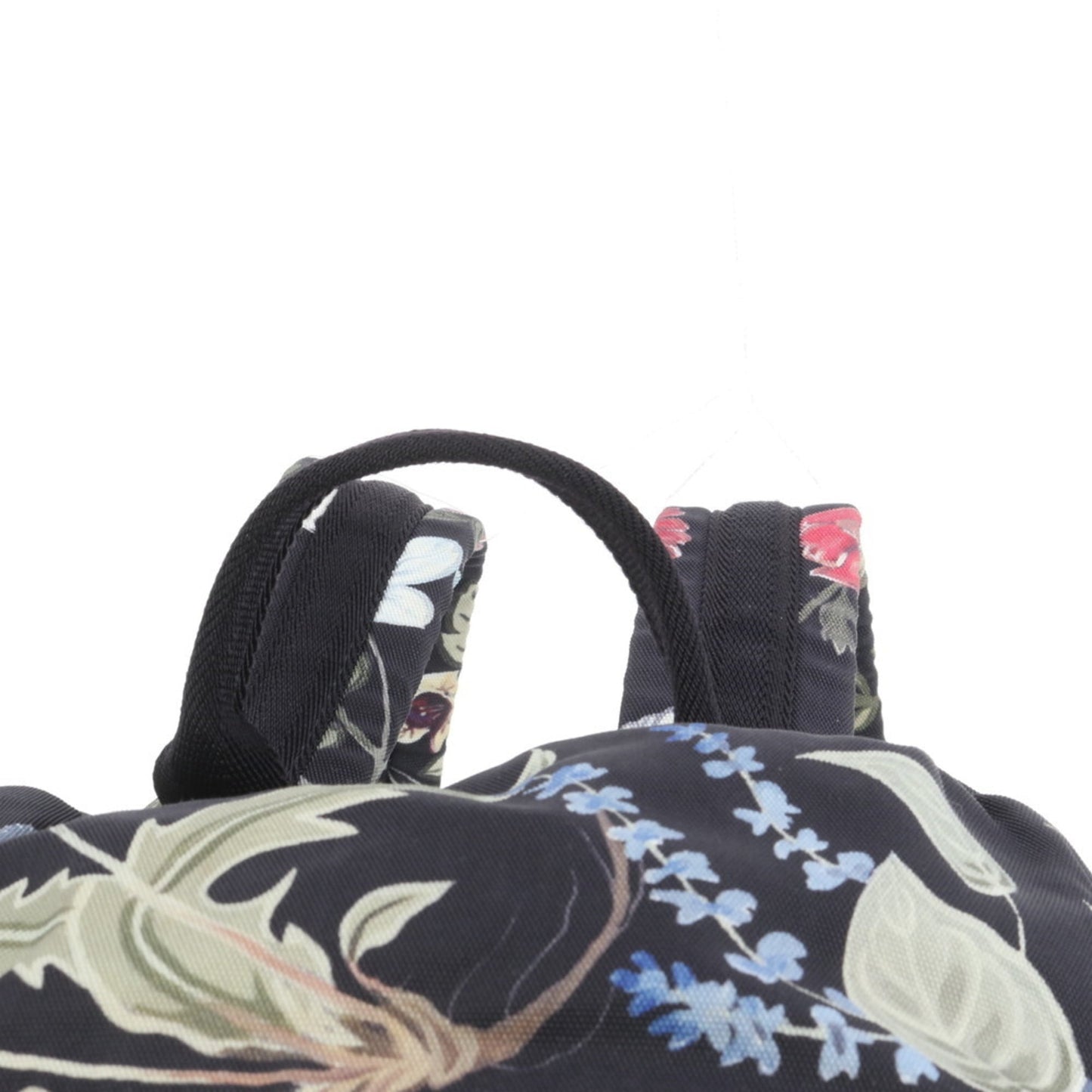 Gucci Black Leather Canvas Backpack Shoulder Bag