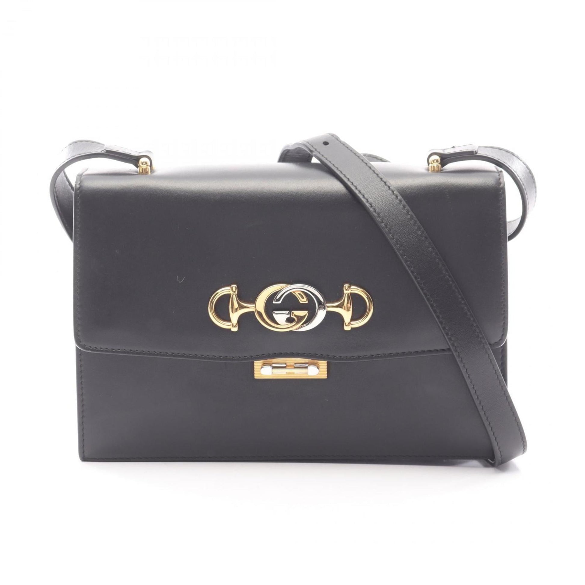Gucci Black Leather Shoulder Bag