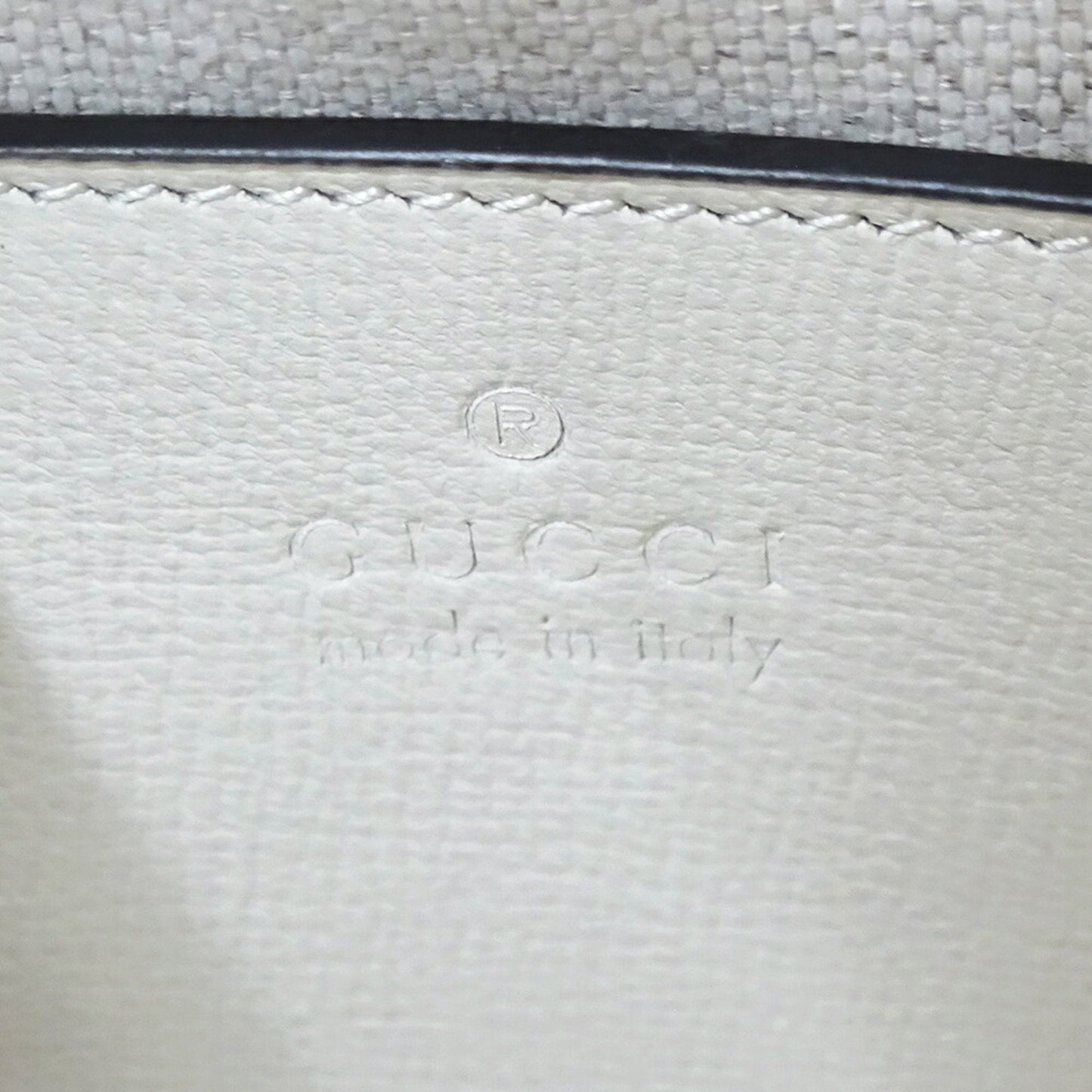 Gucci White Leather Shoulder Bag