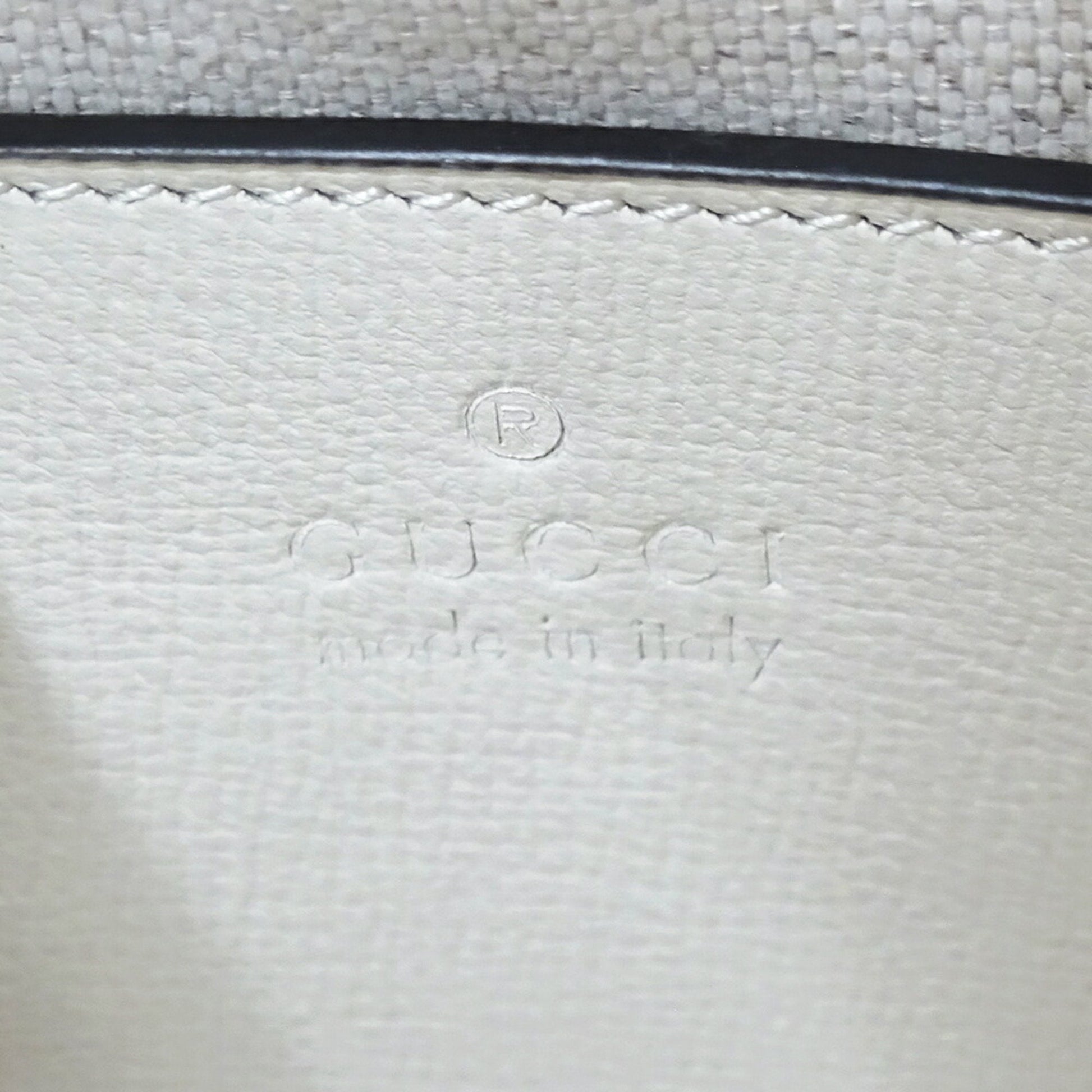 Gucci White Leather Shoulder Bag