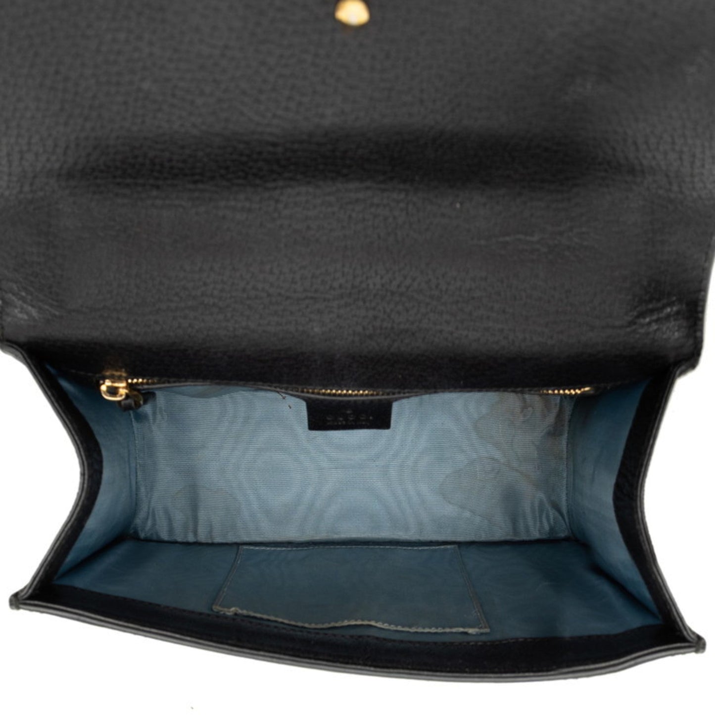 Gucci Black Multi-Color Leather Handbag
