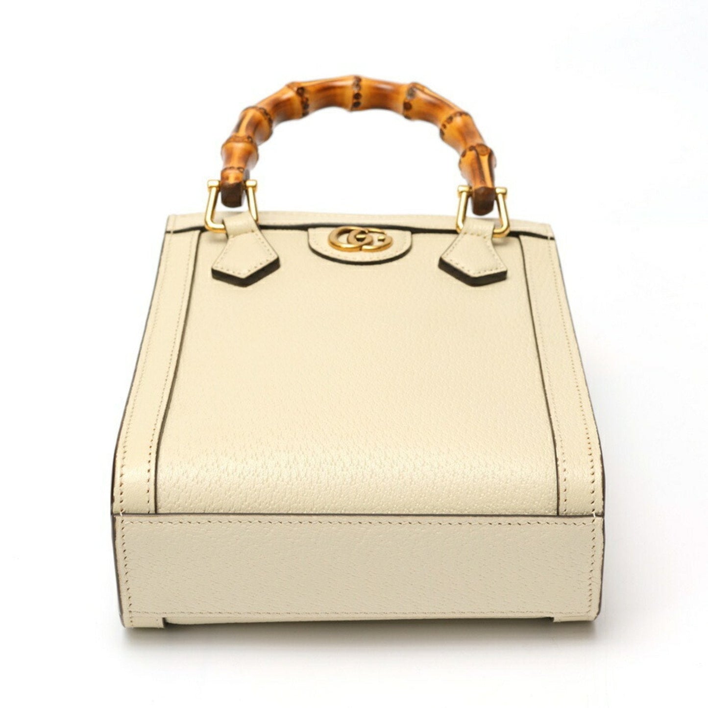 Gucci White Leather Shoulder Bag Tote Bag