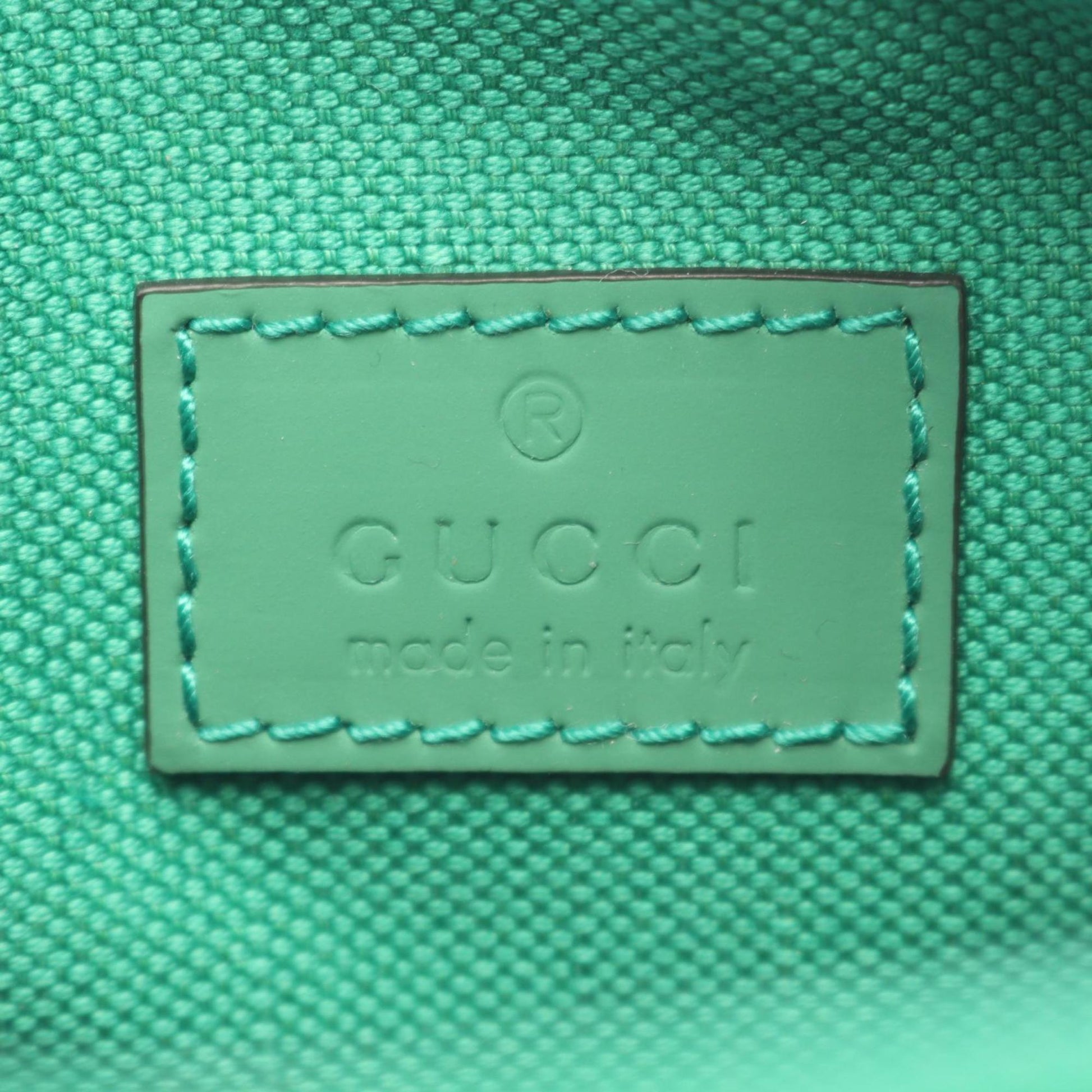 Gucci Green Rubber Shoulder Bag