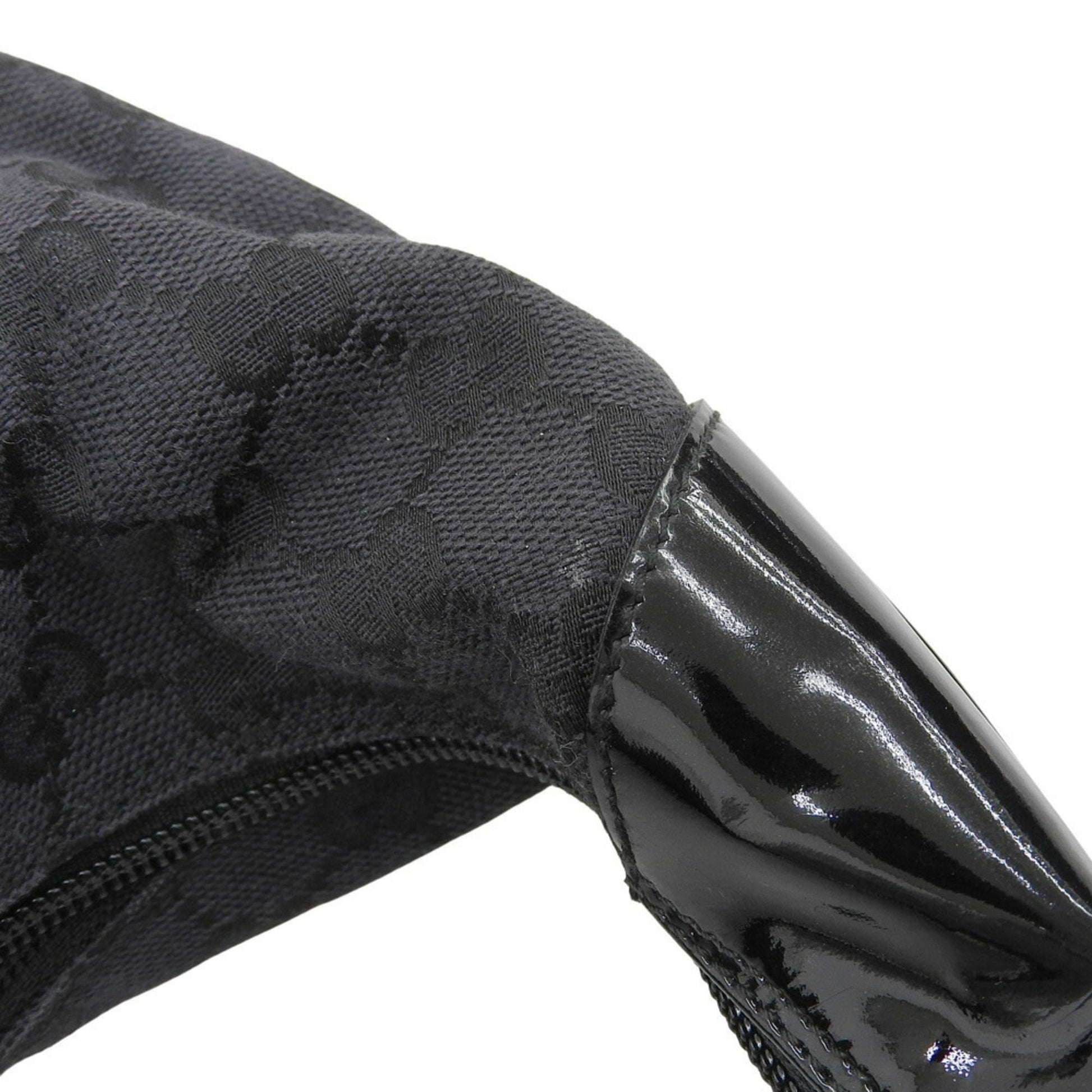 Gucci Black Gg Canvas Shoulder Bag