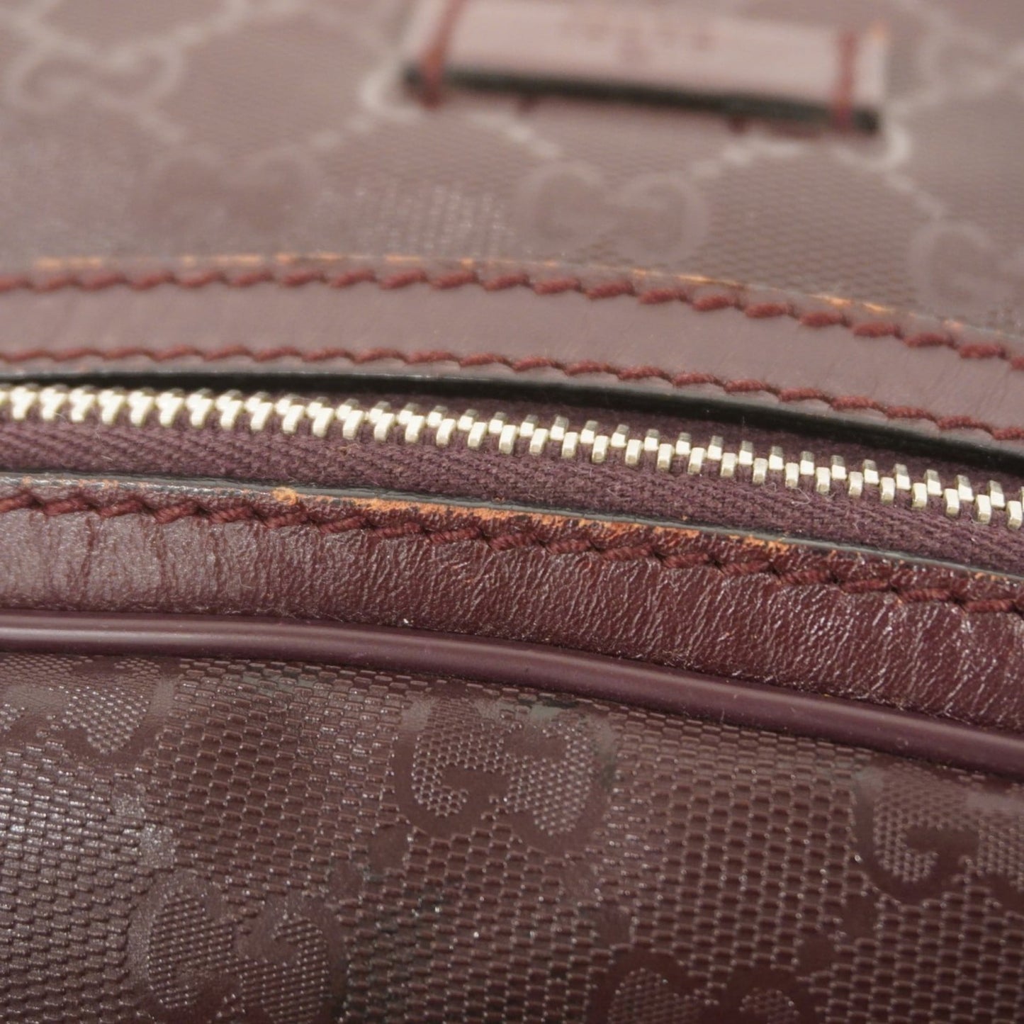 Gucci Bordeaux Pvc Sling Bag