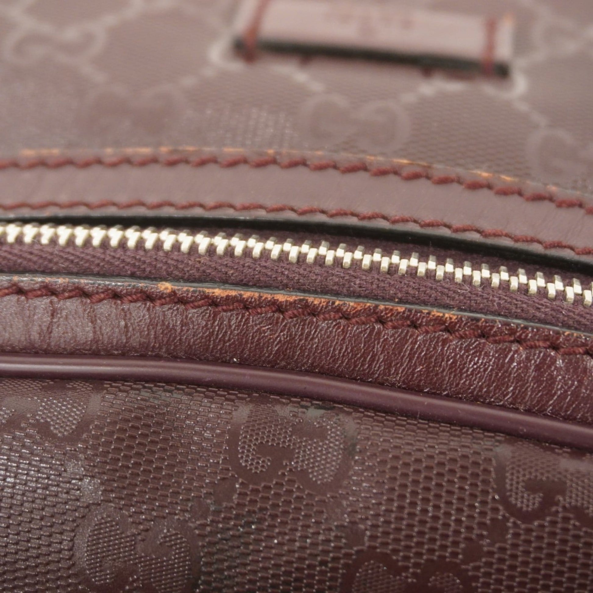 Gucci Bordeaux Pvc Sling Bag