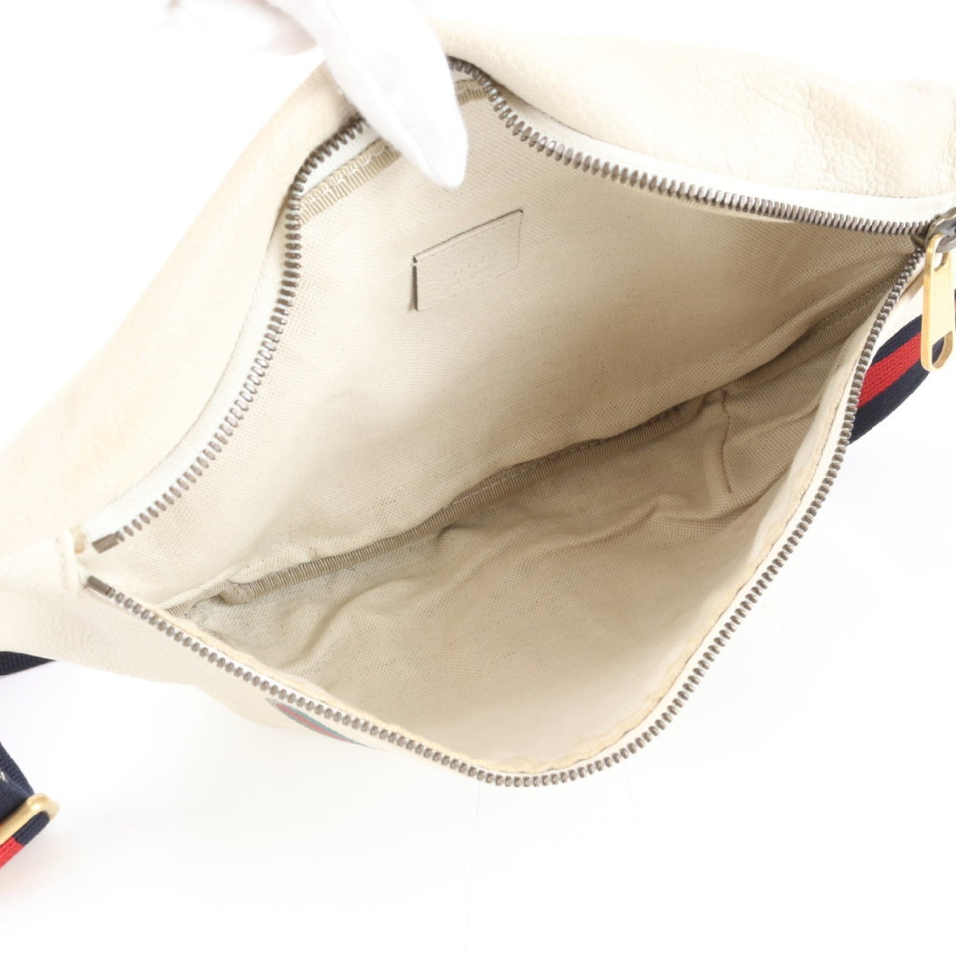 Gucci Beige Leather Pouch Sling Bag