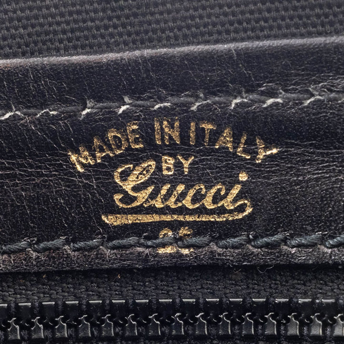 Gucci Black Gg Canvas Leather Handbag
