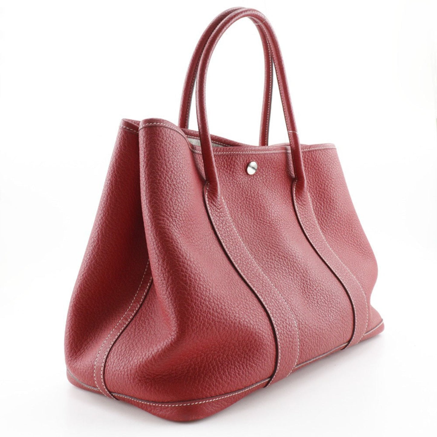 Hermes Color Negonda Tote Bag Leather Red