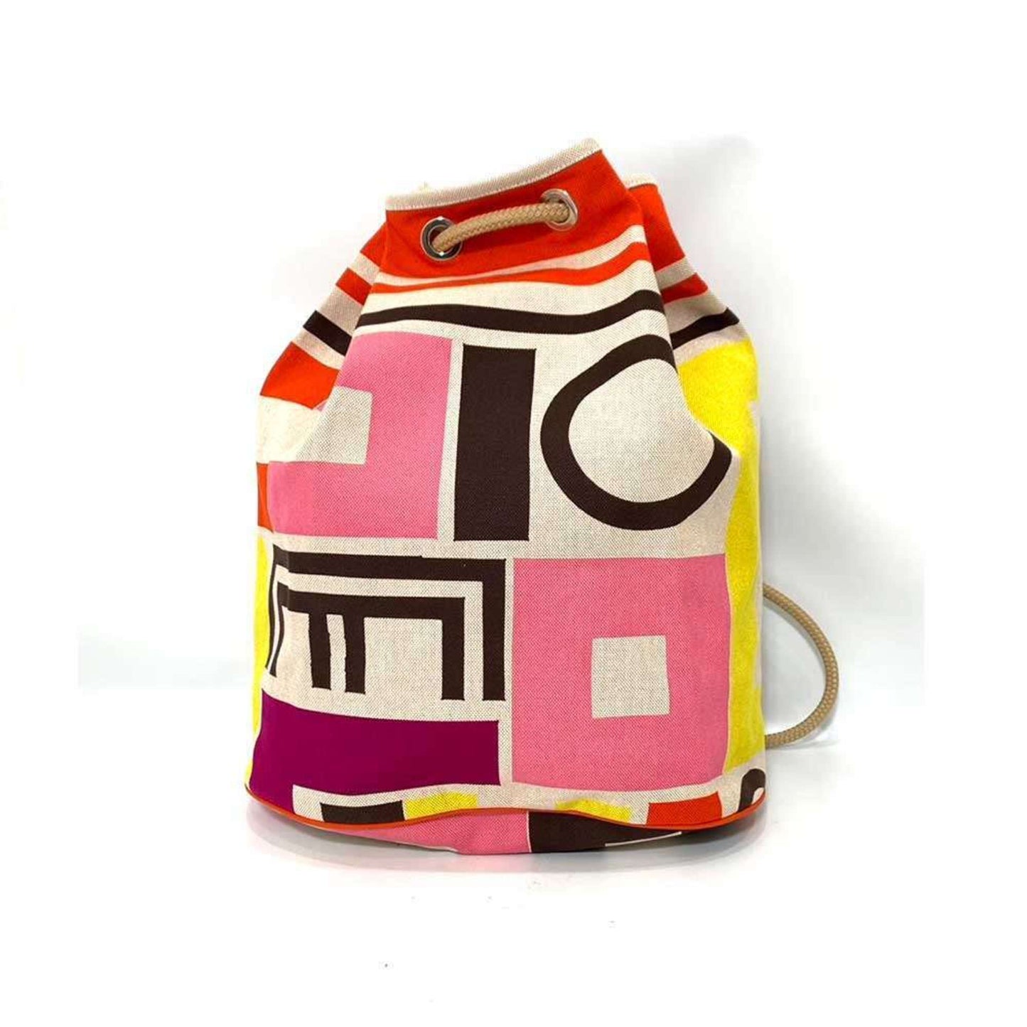 Hermes Multi Color Cotton Shoulder Bag Canvas