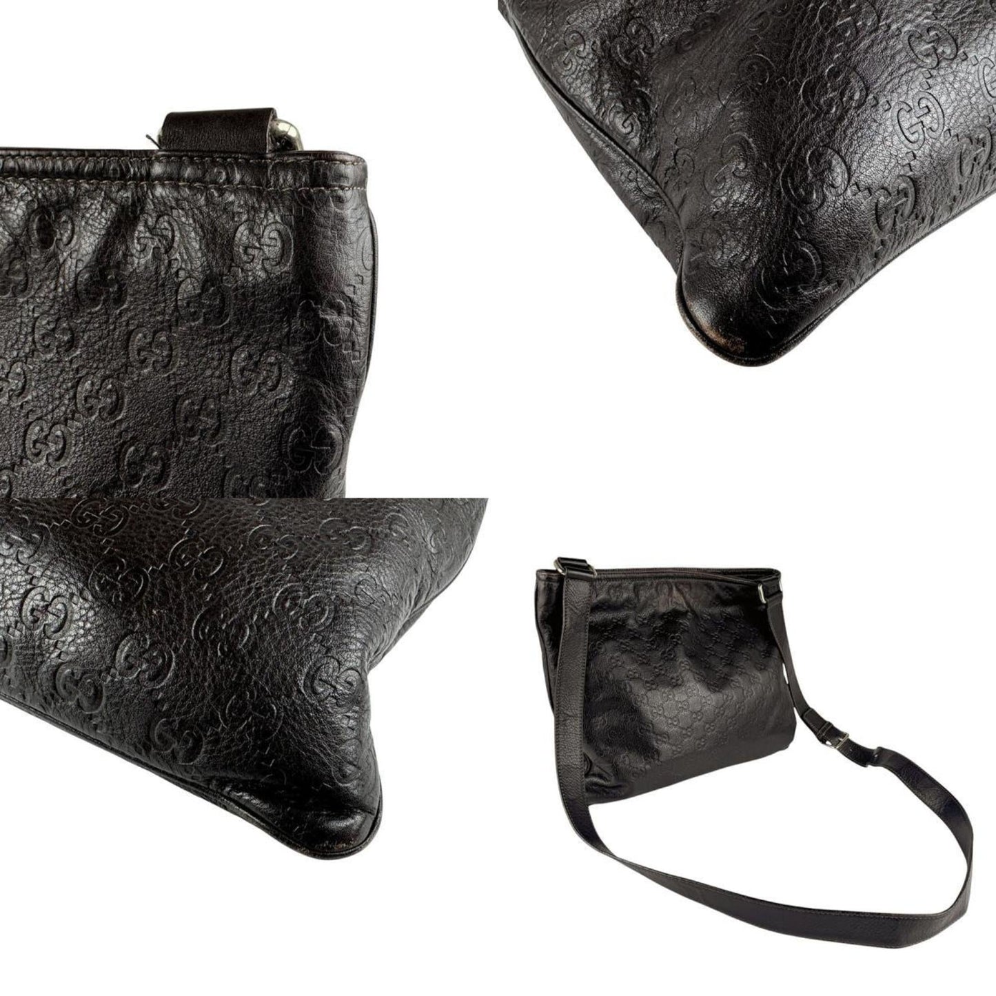 Gucci Dark Brown Leather Shoulder Bag