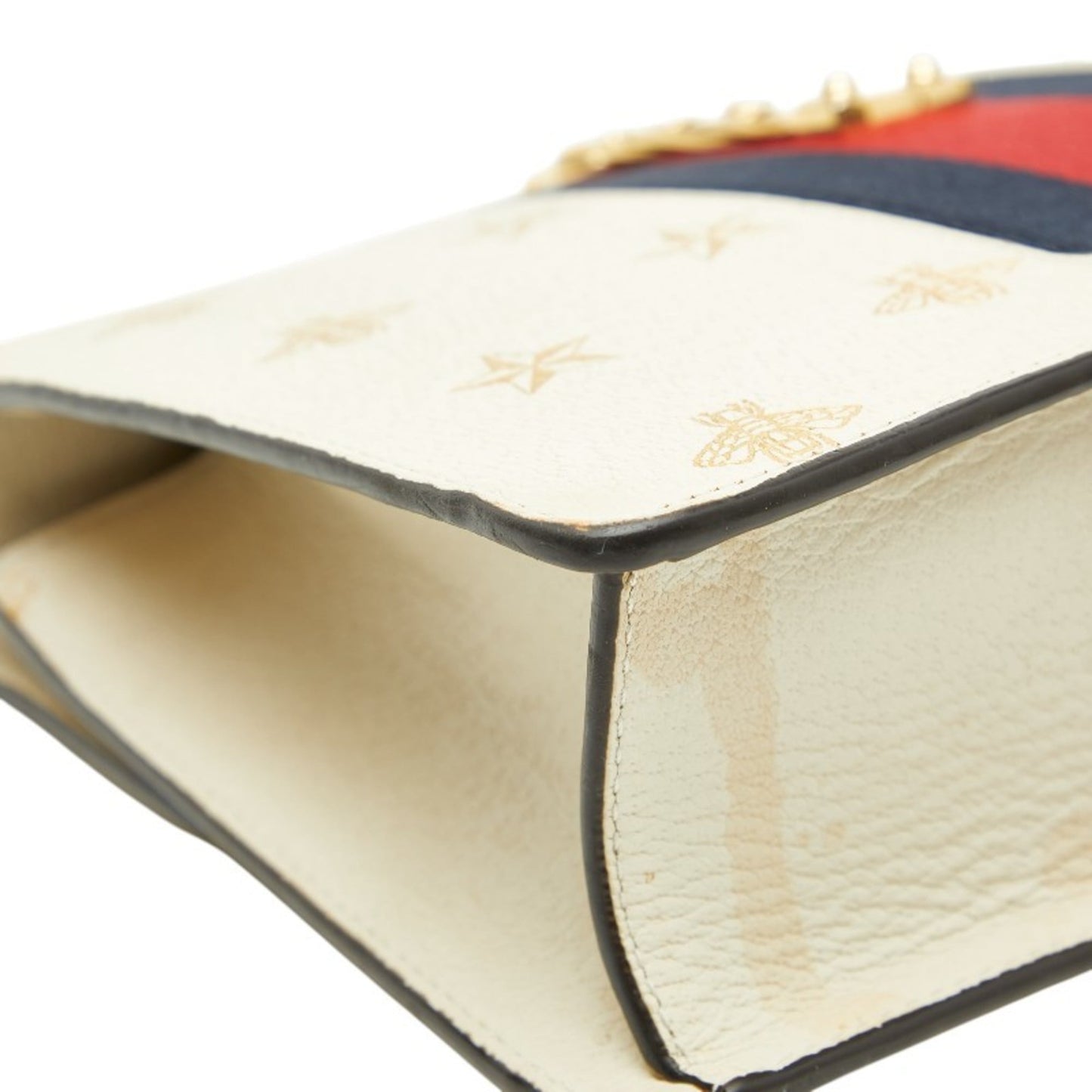 Gucci Ivory White Leather Shoulder Bag