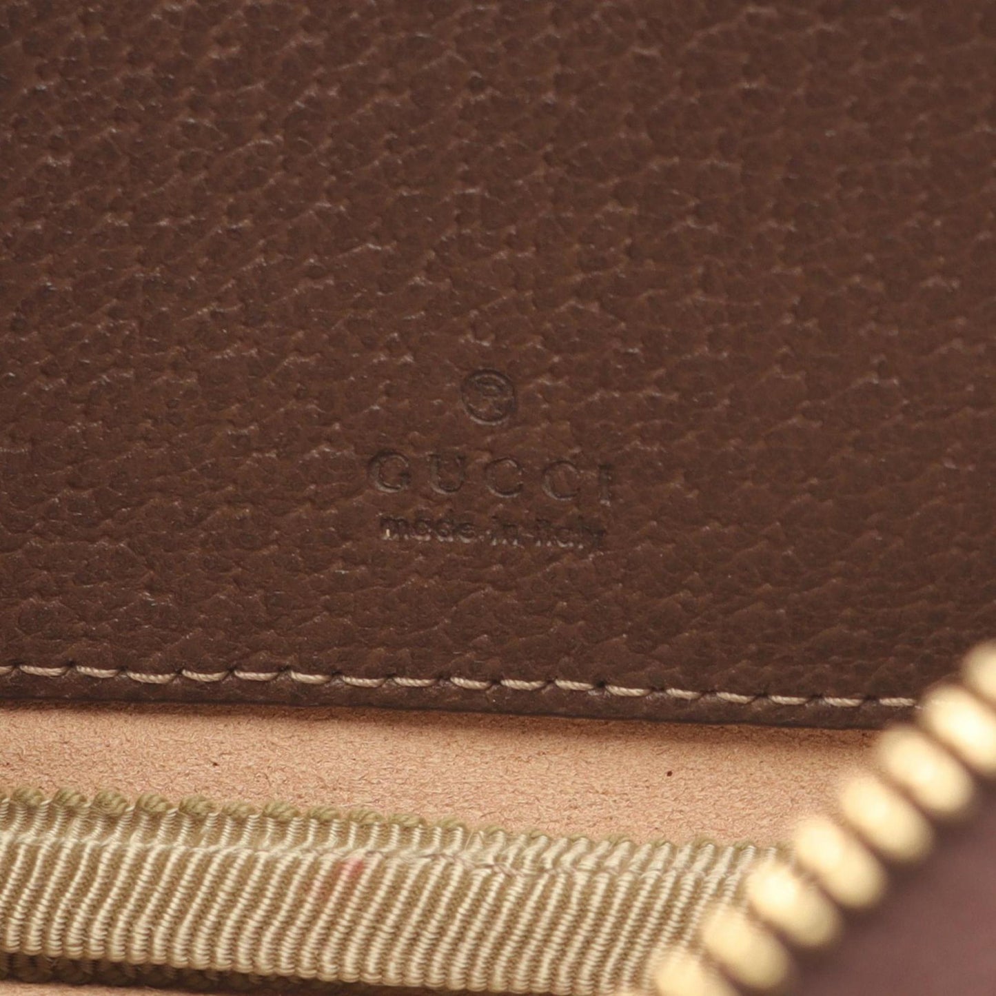Gucci Beige Brown Gg Supreme Leather Fanny Pack