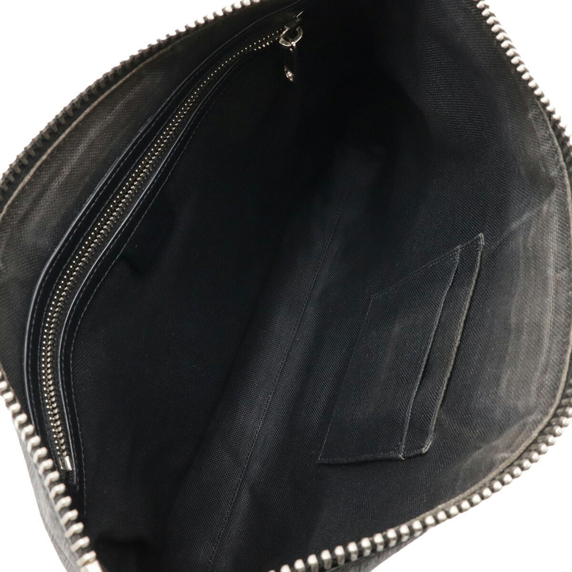Gucci Black Gray Navy Red Color Gg Supreme Leather Clutch Bag Shoulder Bag