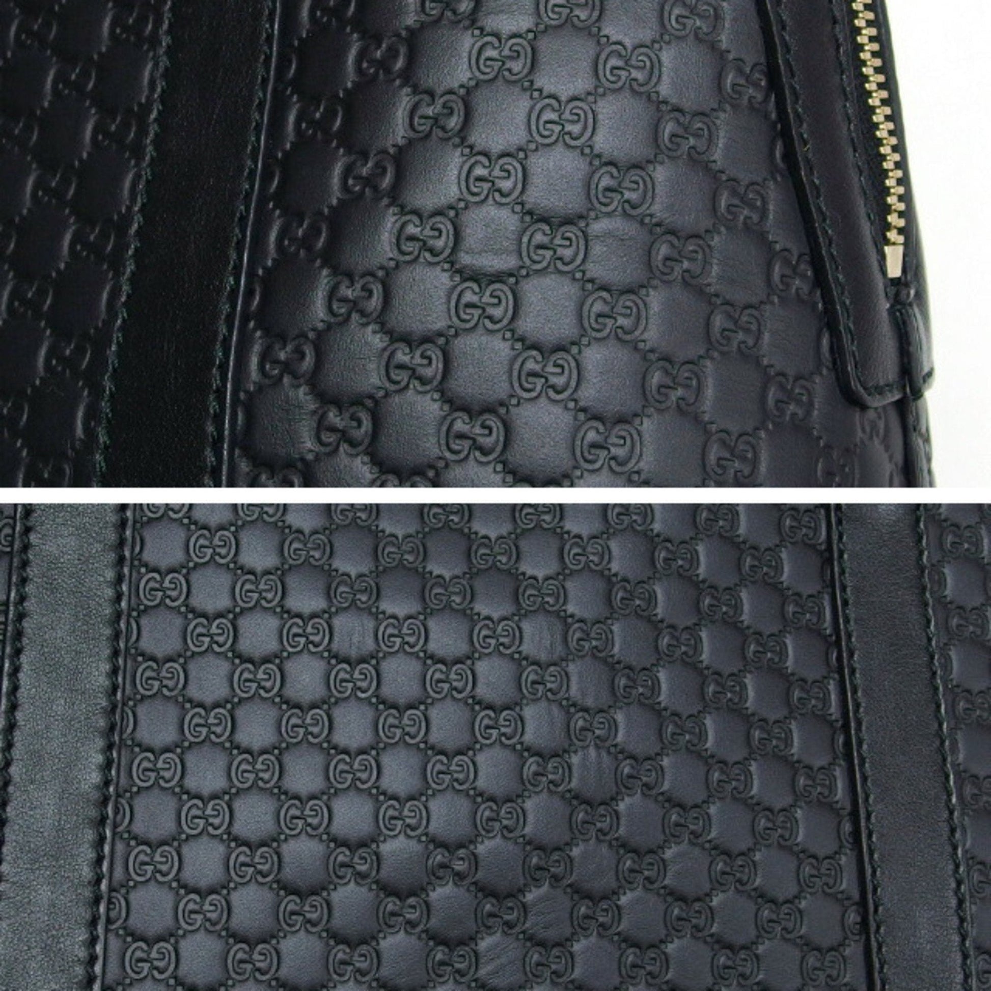 Gucci Microguccissima Black Leather Handbag Shoulder Bag