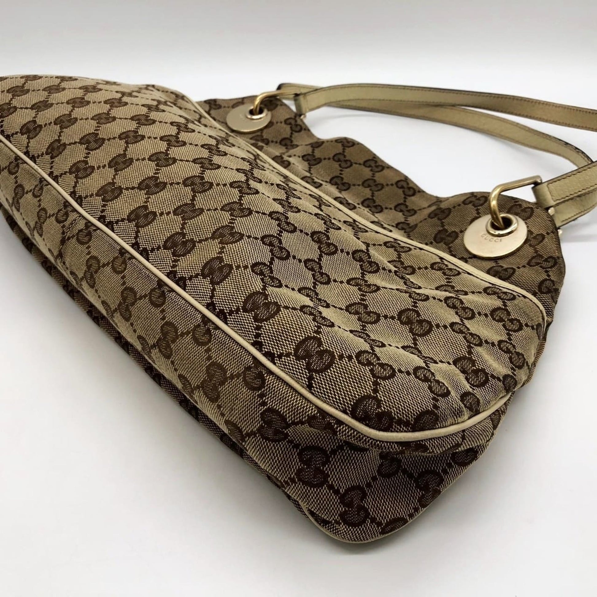 Gucci Gg Canvas Beige Gg Canvas Handbag Tote Bag