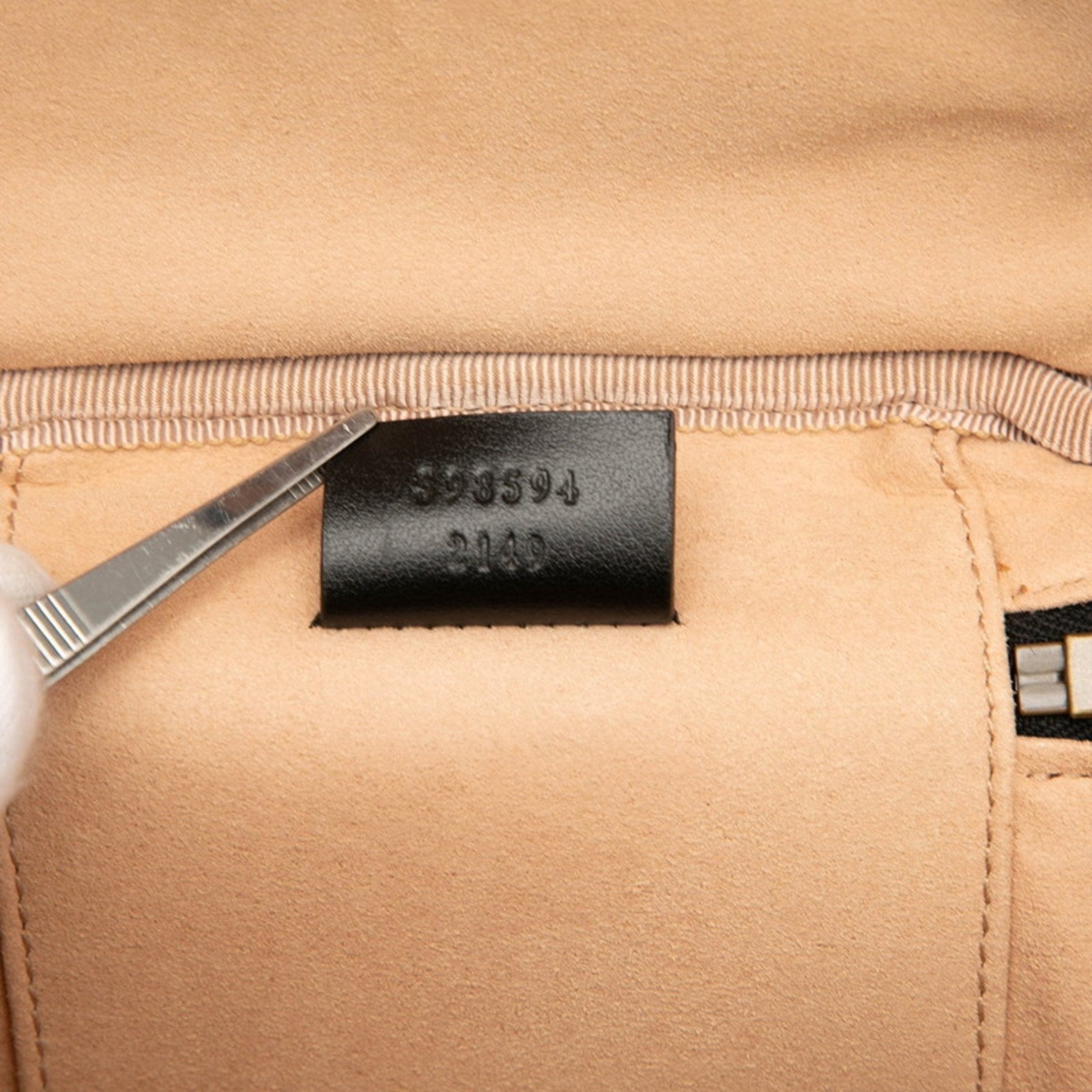Gucci Black Leather Backpack