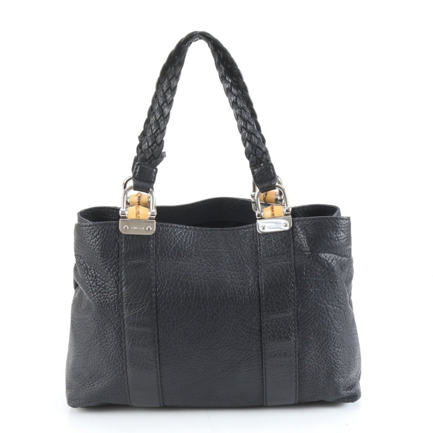 Gucci Black Leather Tote Bag