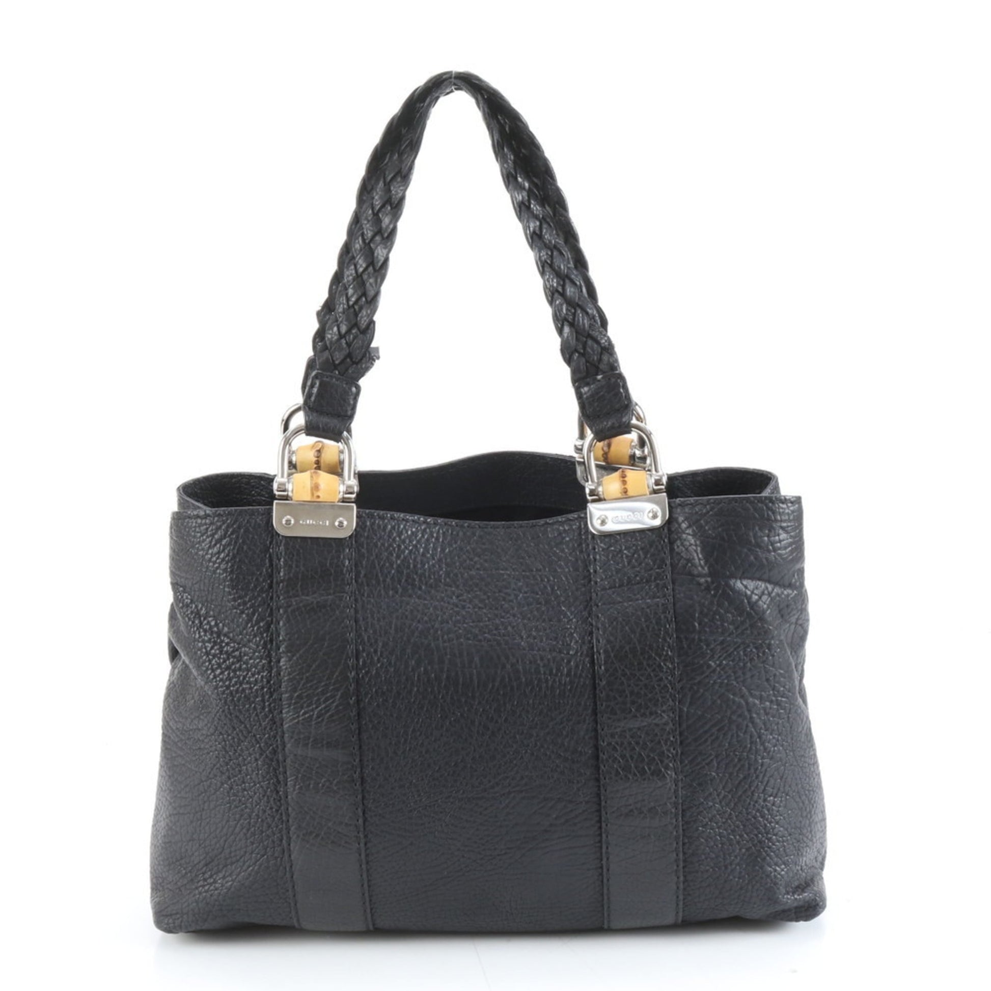 Gucci Black Leather Tote Bag