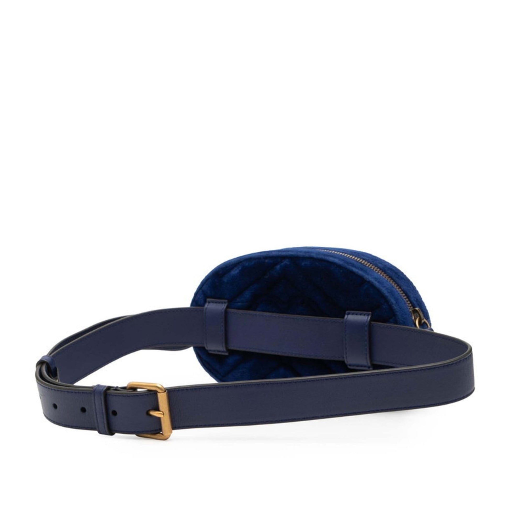 Gucci Gg Marmont Blue Leather Sling Bag