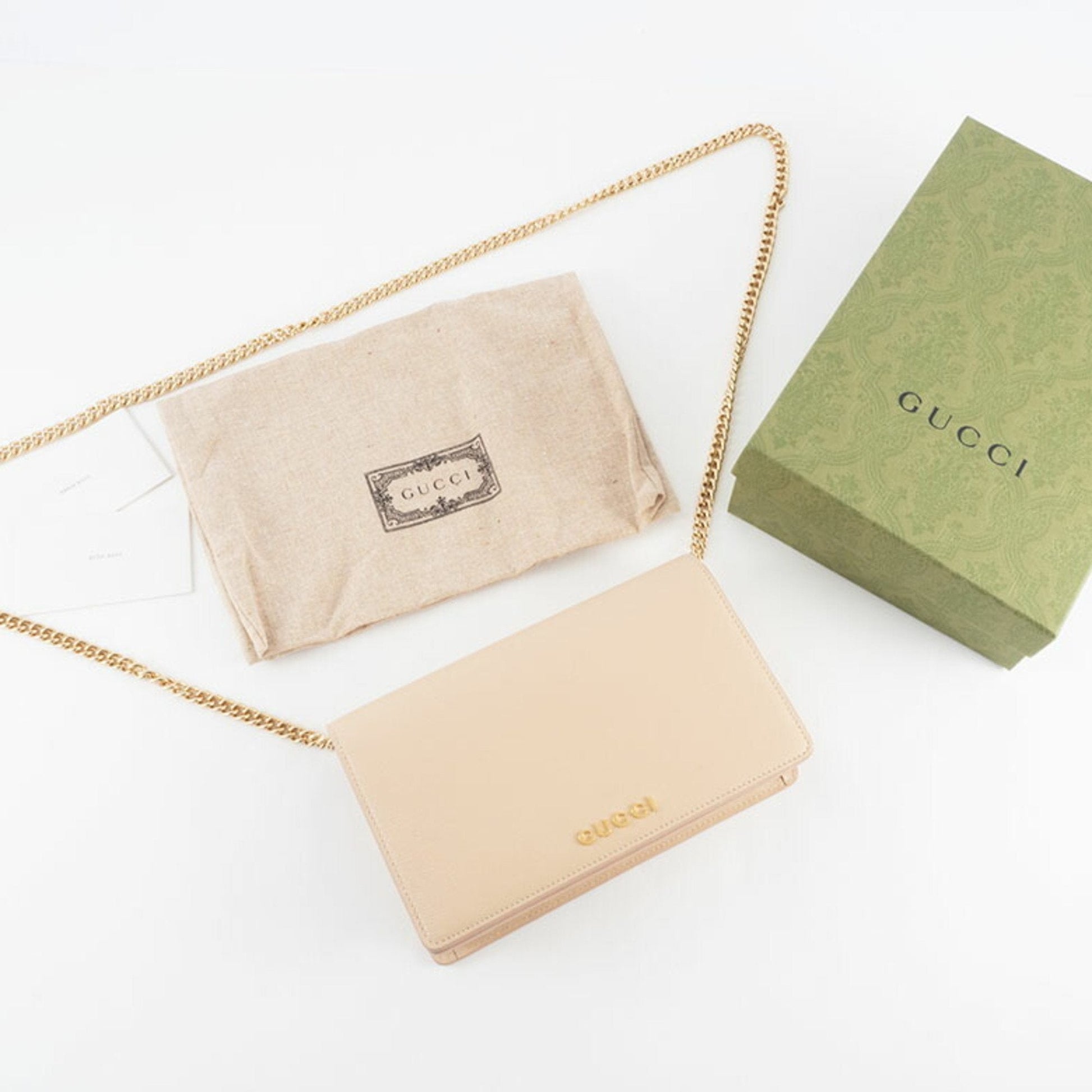 Gucci Pale Orange Leather Shoulder Bag