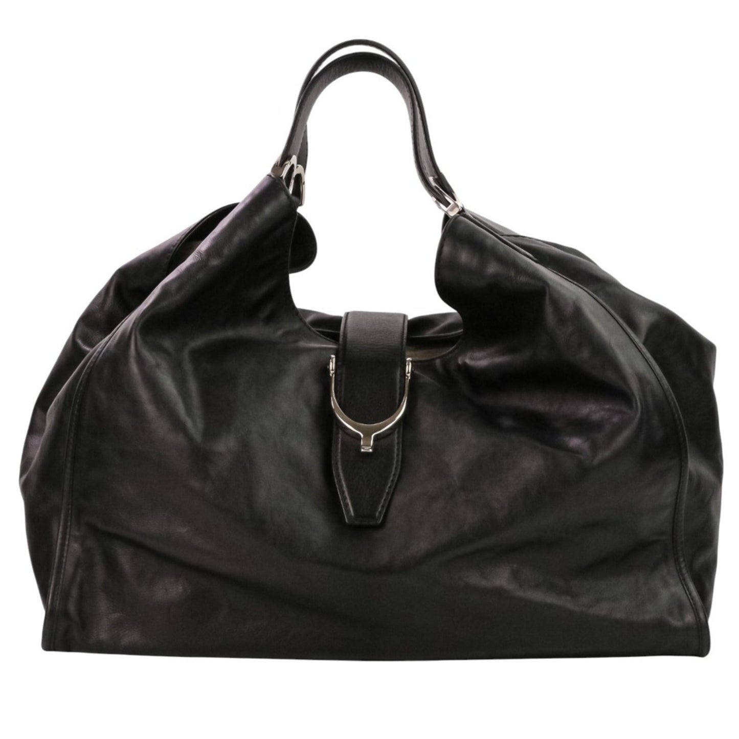Gucci Black Leather Tote Bag