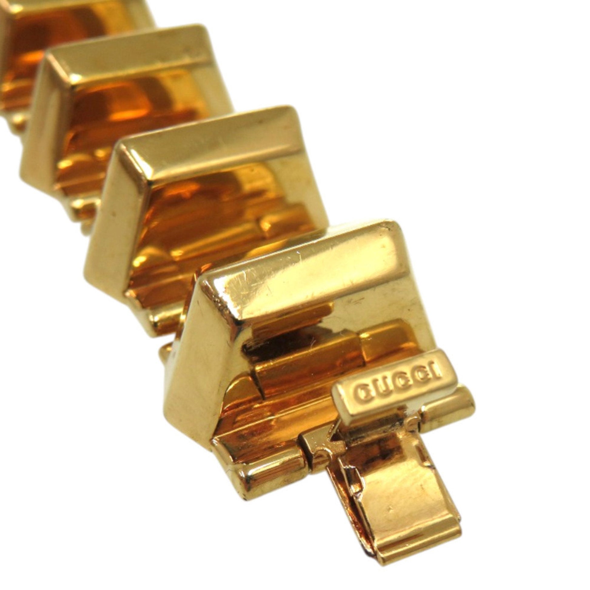 Gucci Gold Brass Charm Bracelet