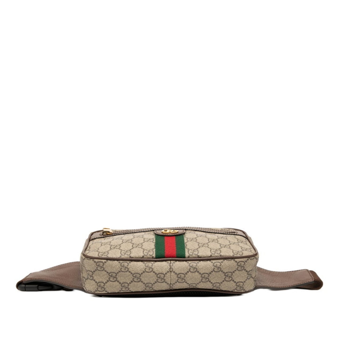 Gucci Beige Brown Pvc Leather Sling Bag