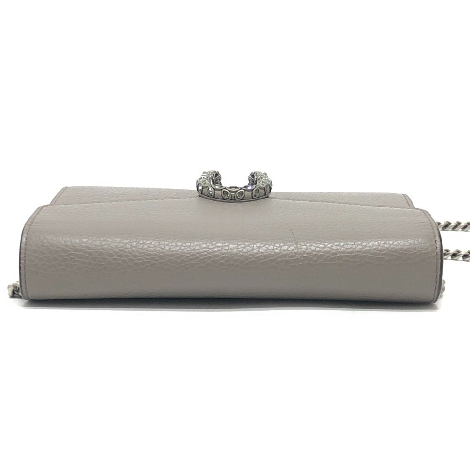Gucci Gray Leather Shoulder Bag