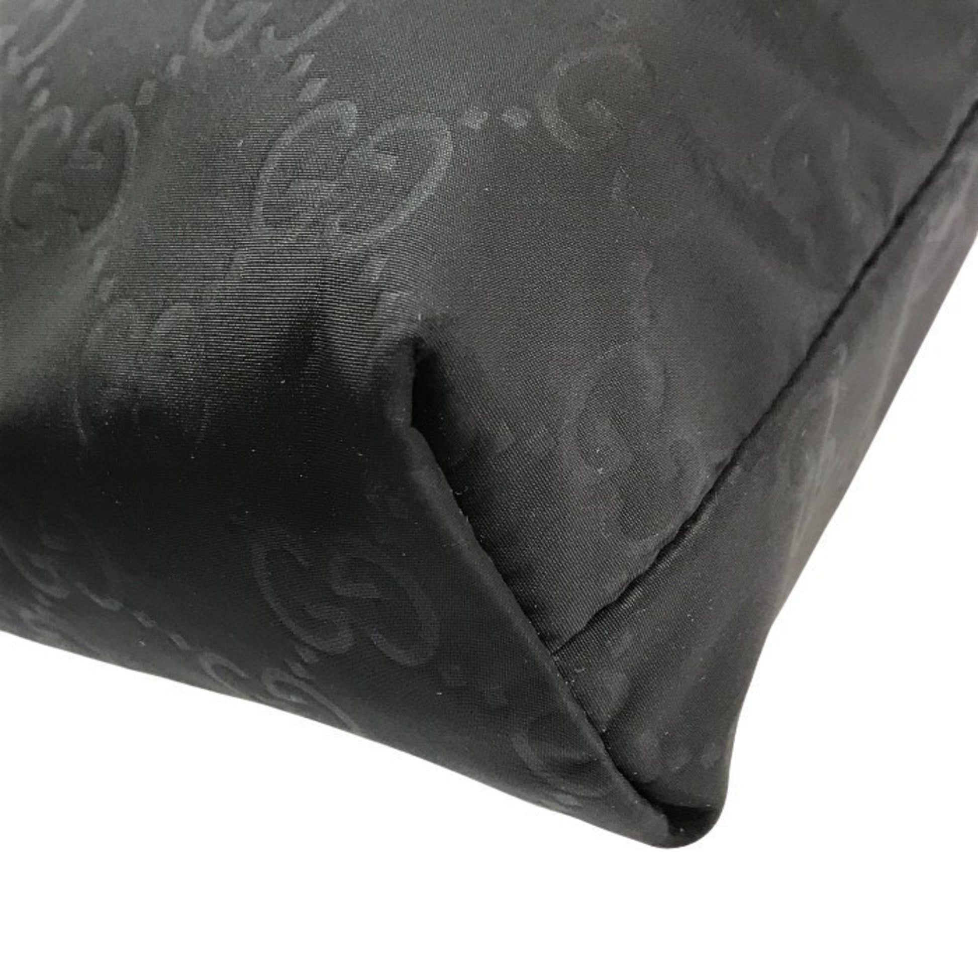 Gucci Black Nylon Leather Shoulder Bag