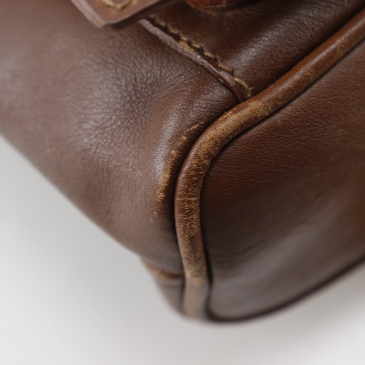 Gucci Brown Leather Backpack