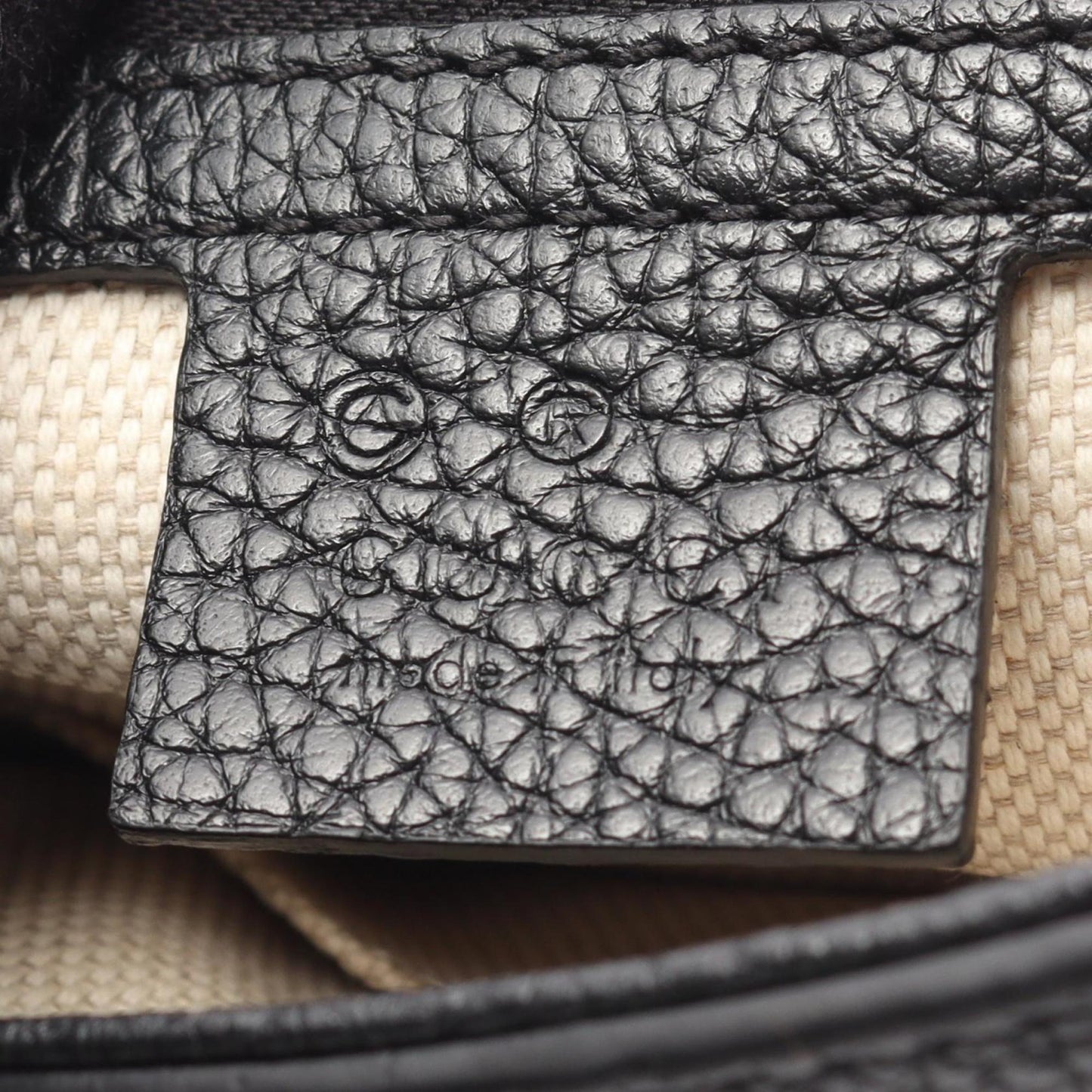 Gucci Black Leather Shoulder Bag