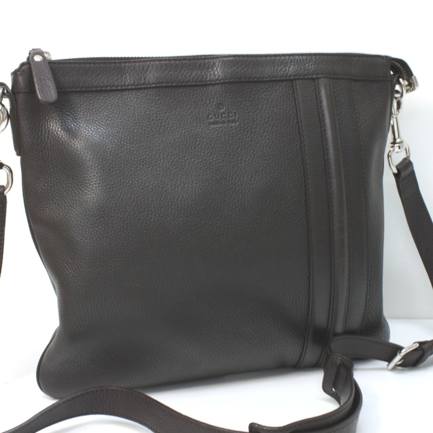 Gucci Dark Brown Leather Shoulder Bag