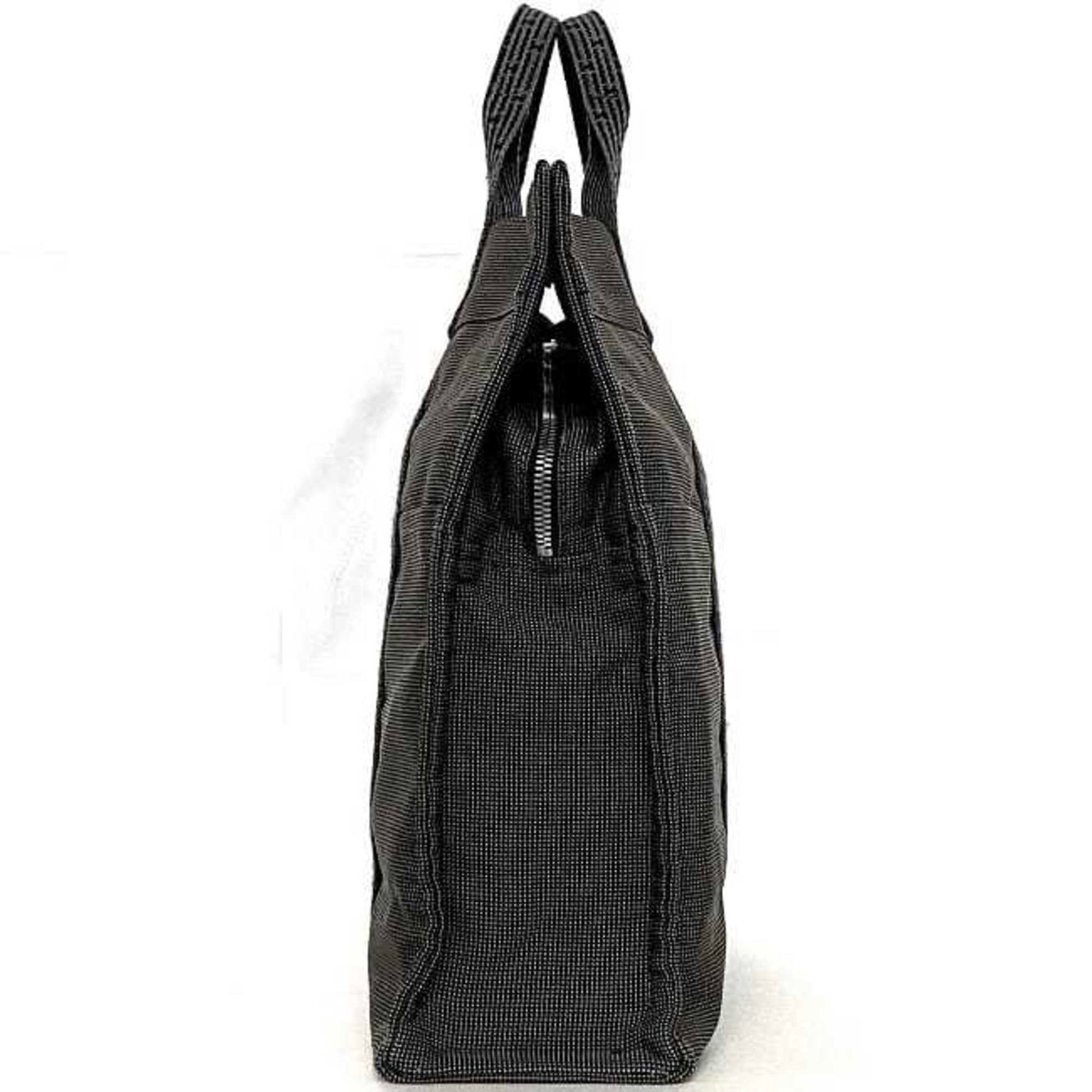 Hermes Tote Bag Canvas Gray Tote Bag 13
