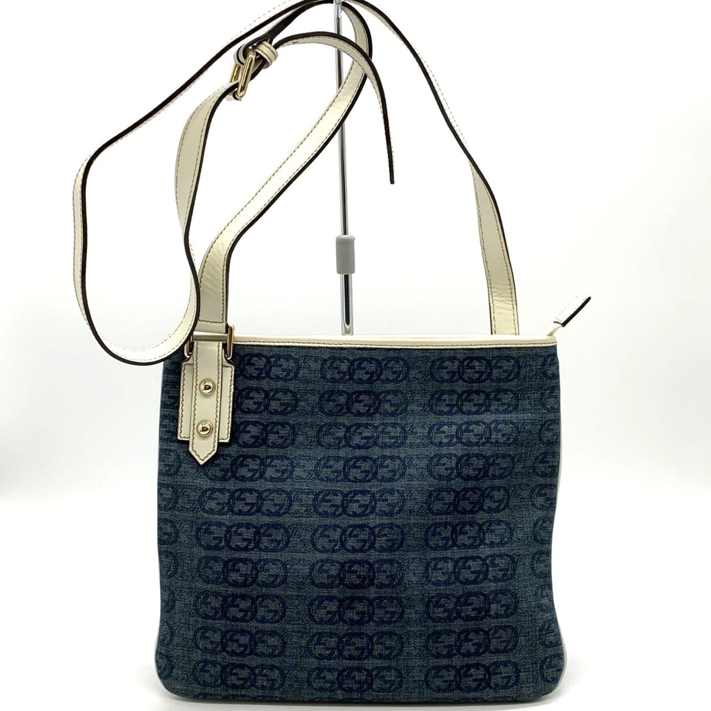 Gucci Blue Denim Shoulder Bag