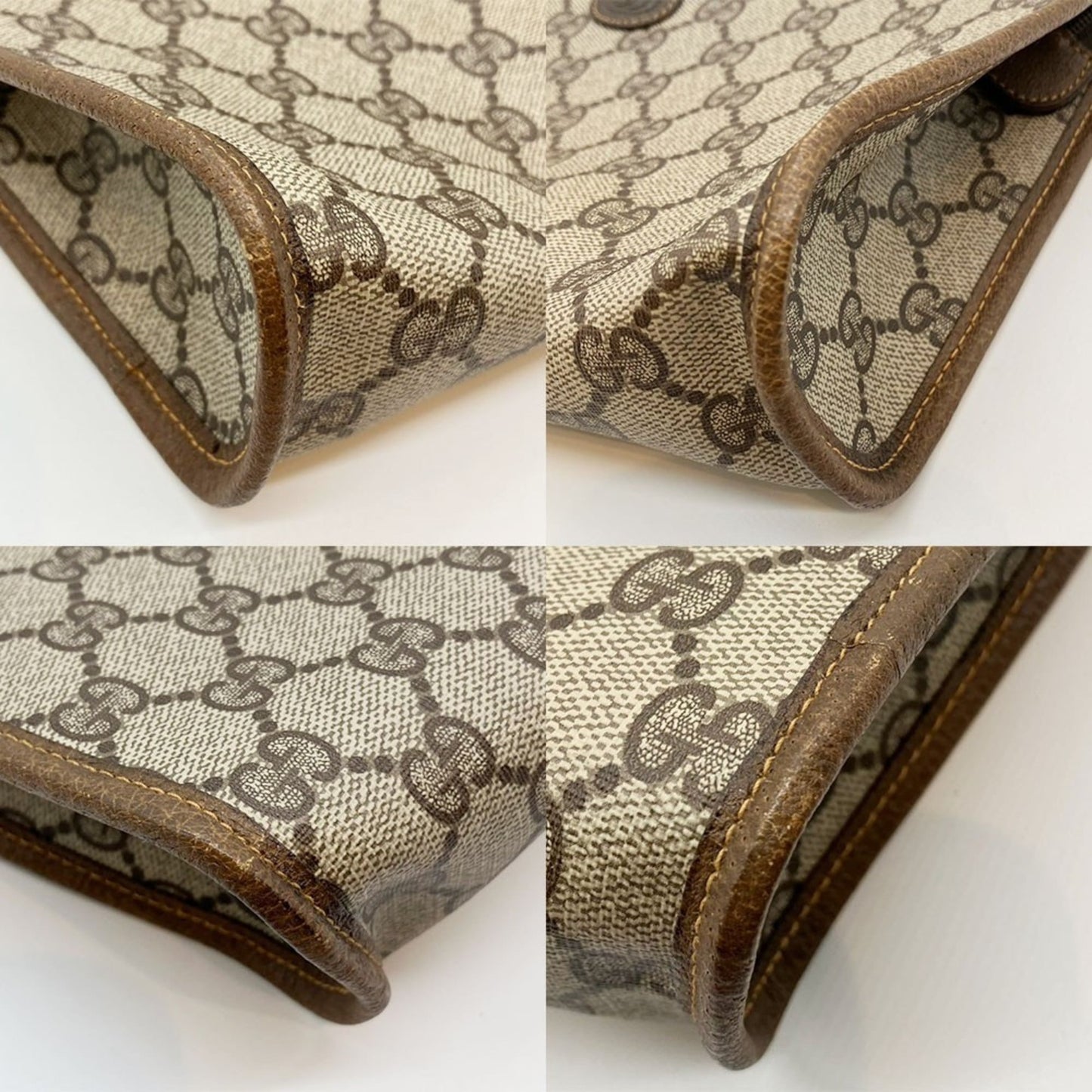Gucci Brown Gg Plus Clutch Bag