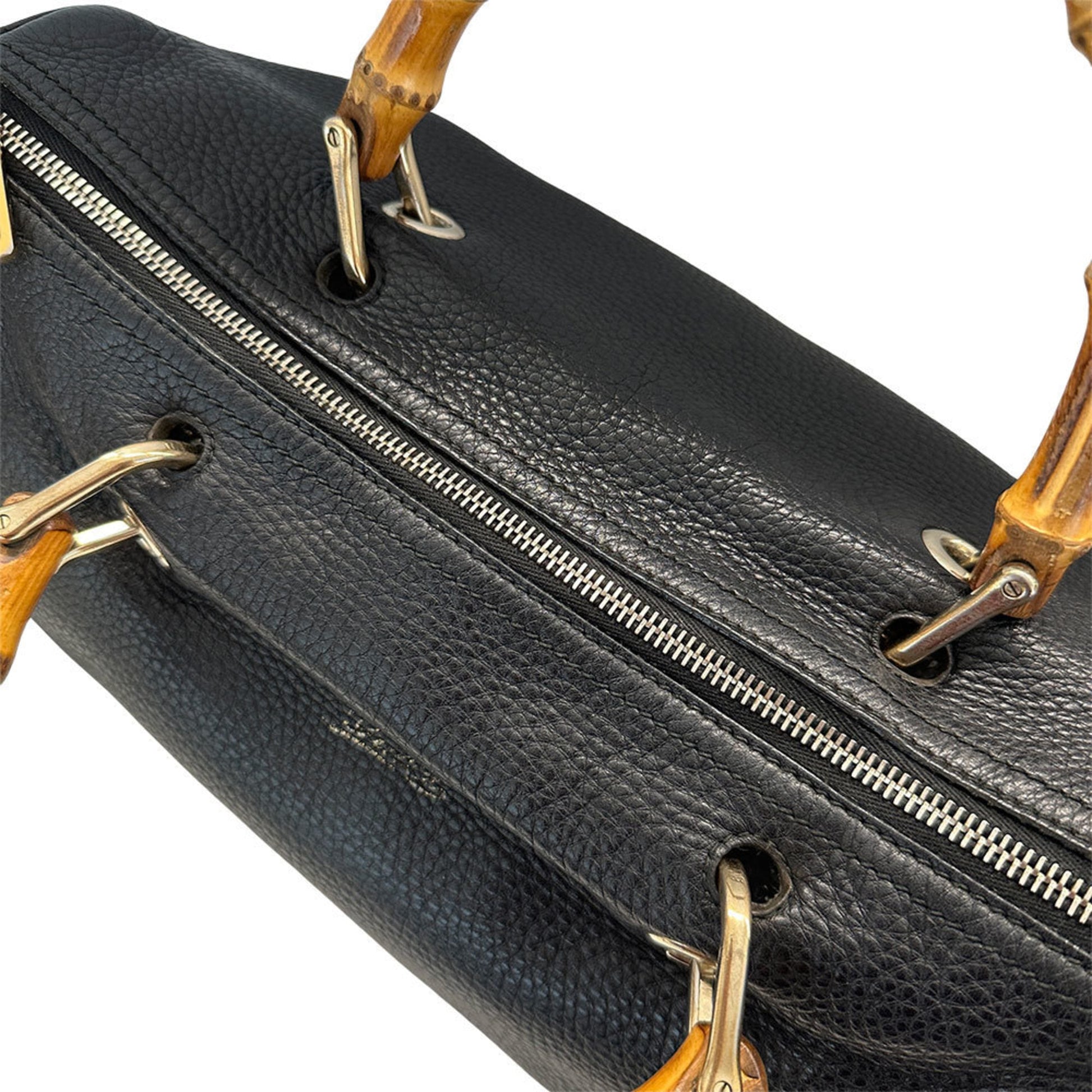 Gucci Black Leather Handbag Shoulder Bag