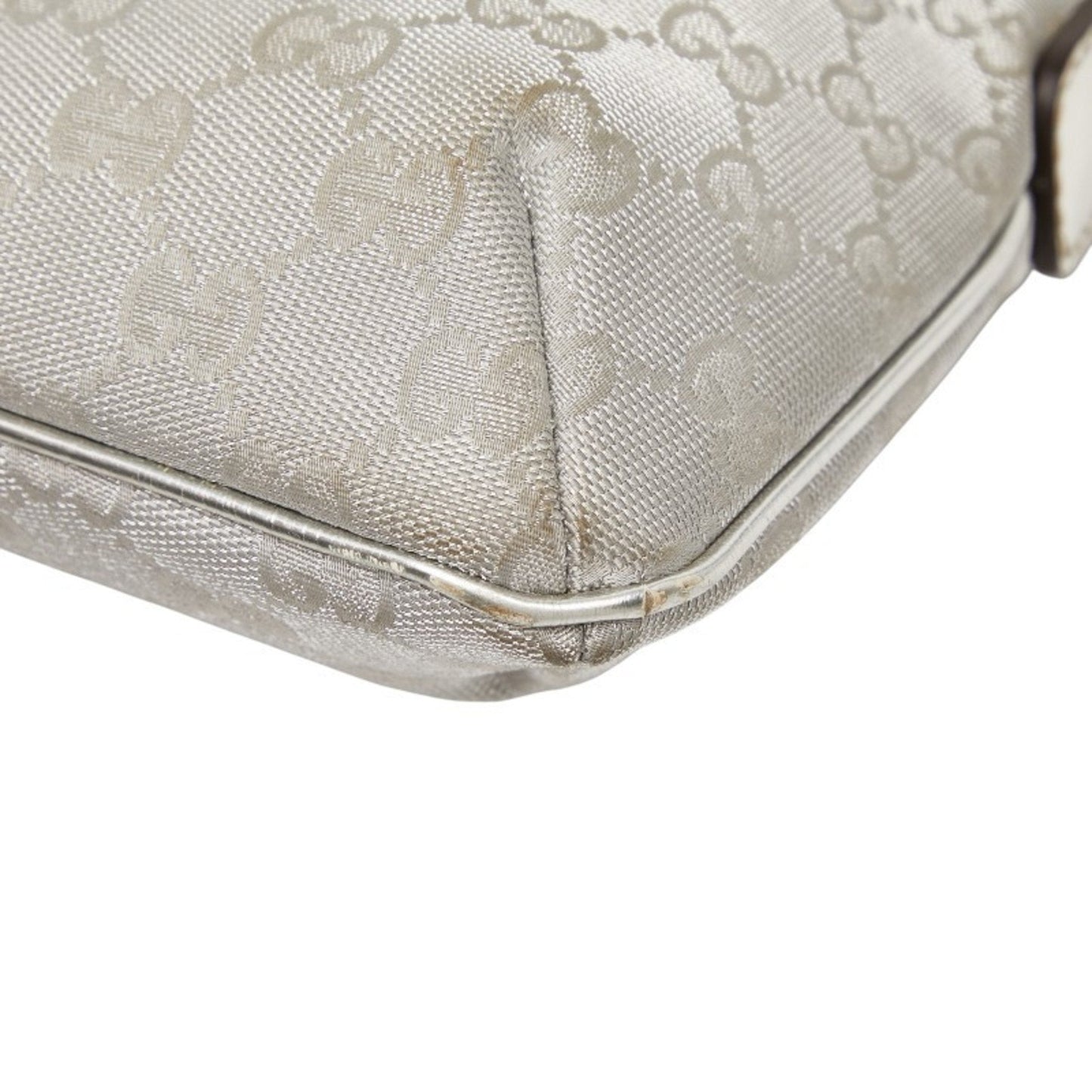 Gucci Gg Canvas Silver Gg Canvas Shoulder Bag