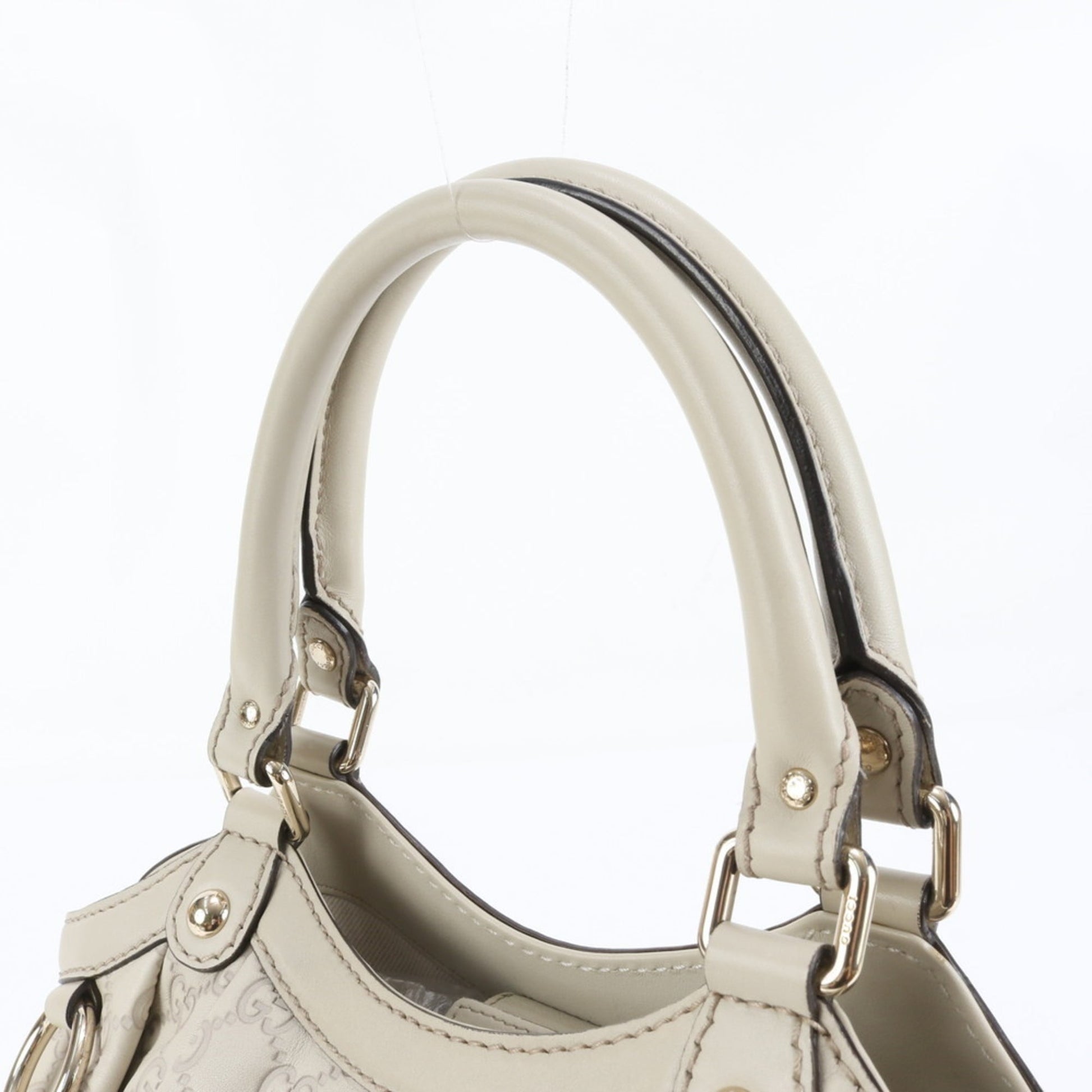 Gucci Ivory Leather Tote Bag