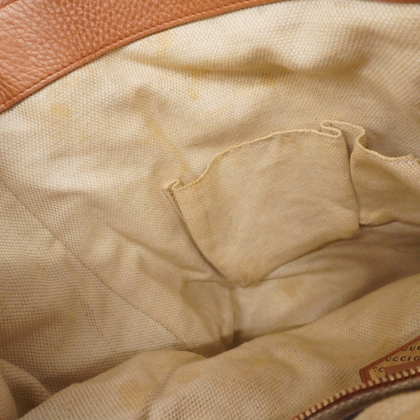 Gucci Orange Leather Tote Bag