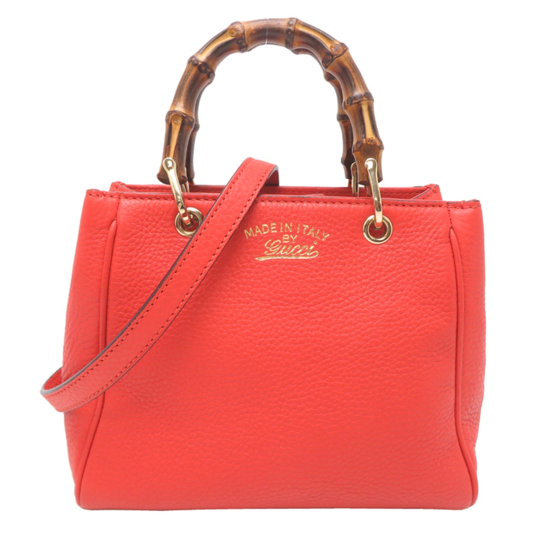 Gucci Orange Leather Handbag